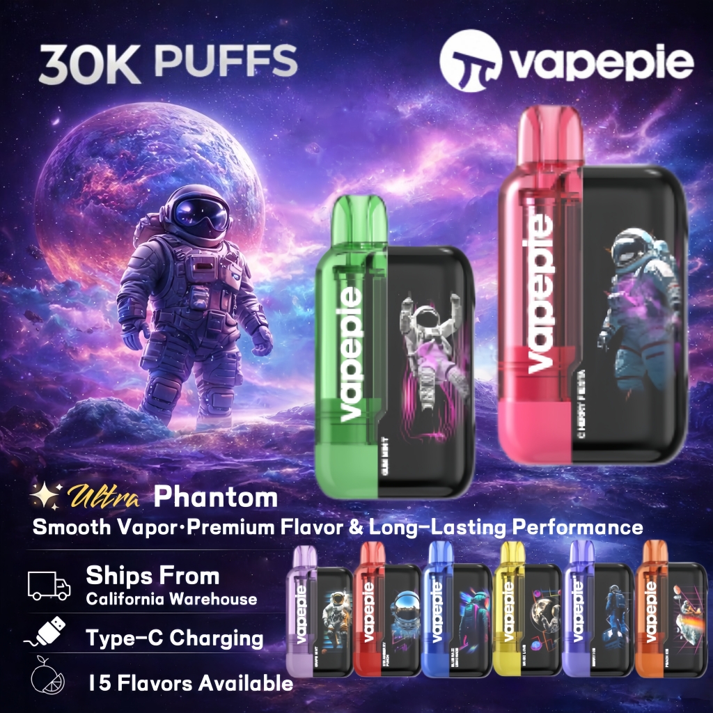 【USA】Vapepie Ultra Phantom 30000 Puff Disposable Vape | U.S. Warehouse Fast Delivery