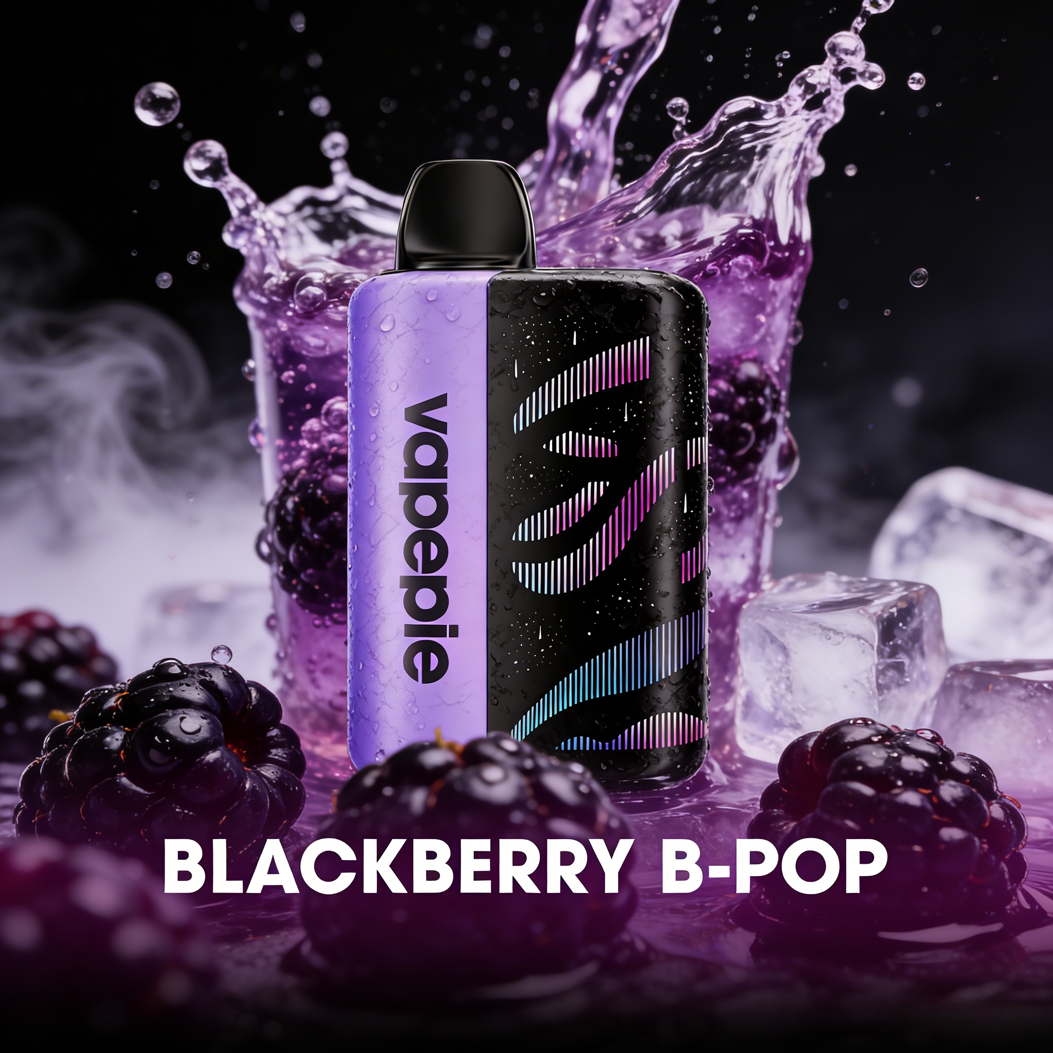 Blackberry B-Pop Flavor Vape | Vapepie 35000 Puffs Galactic Gleam