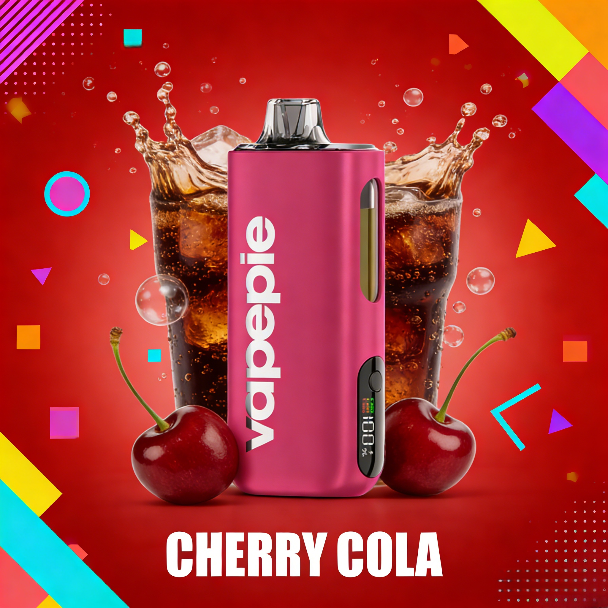 Cherry Cola Flavor Vape | Vapepie Max 40000 Puffs High-Capacity Red