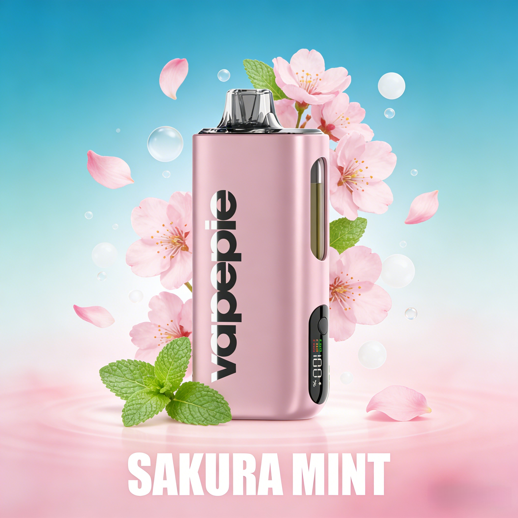 Sakura Mint Flavor Vape | Vapepie Max 40000 Puffs High-Capacity Pink