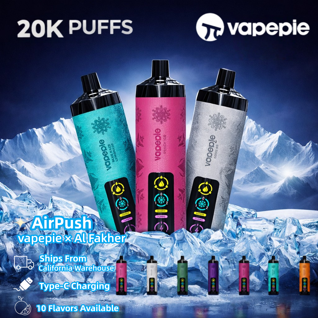 【USA】Vapepie AirPush 20000 Puff Disposable Vape | U.S. Warehouse Fast Delivery