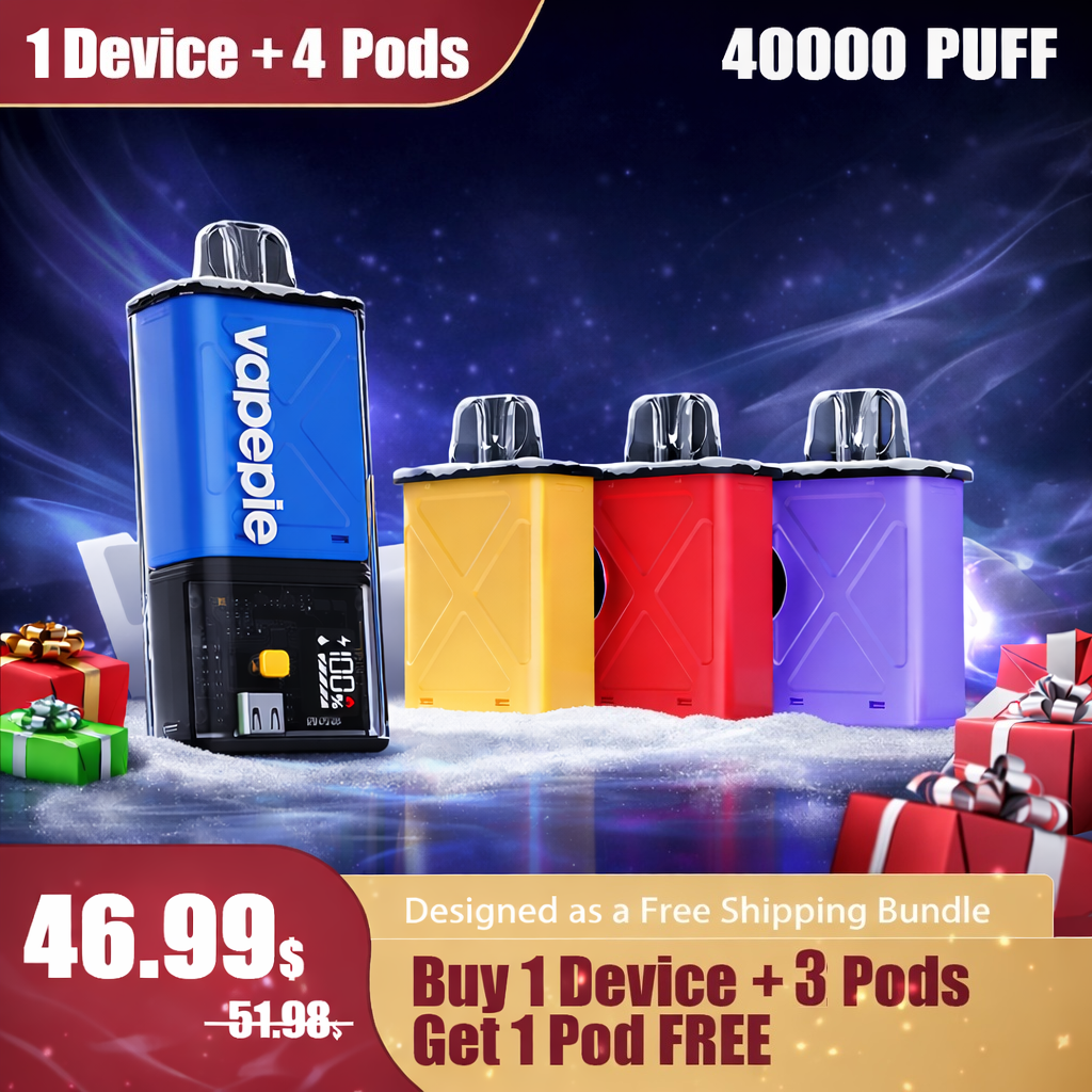 【40000 Puff】Buy 4 Get 1 Free VapePie FlexSwitch 10000 Puff Vape 5 IN 1 Value Set