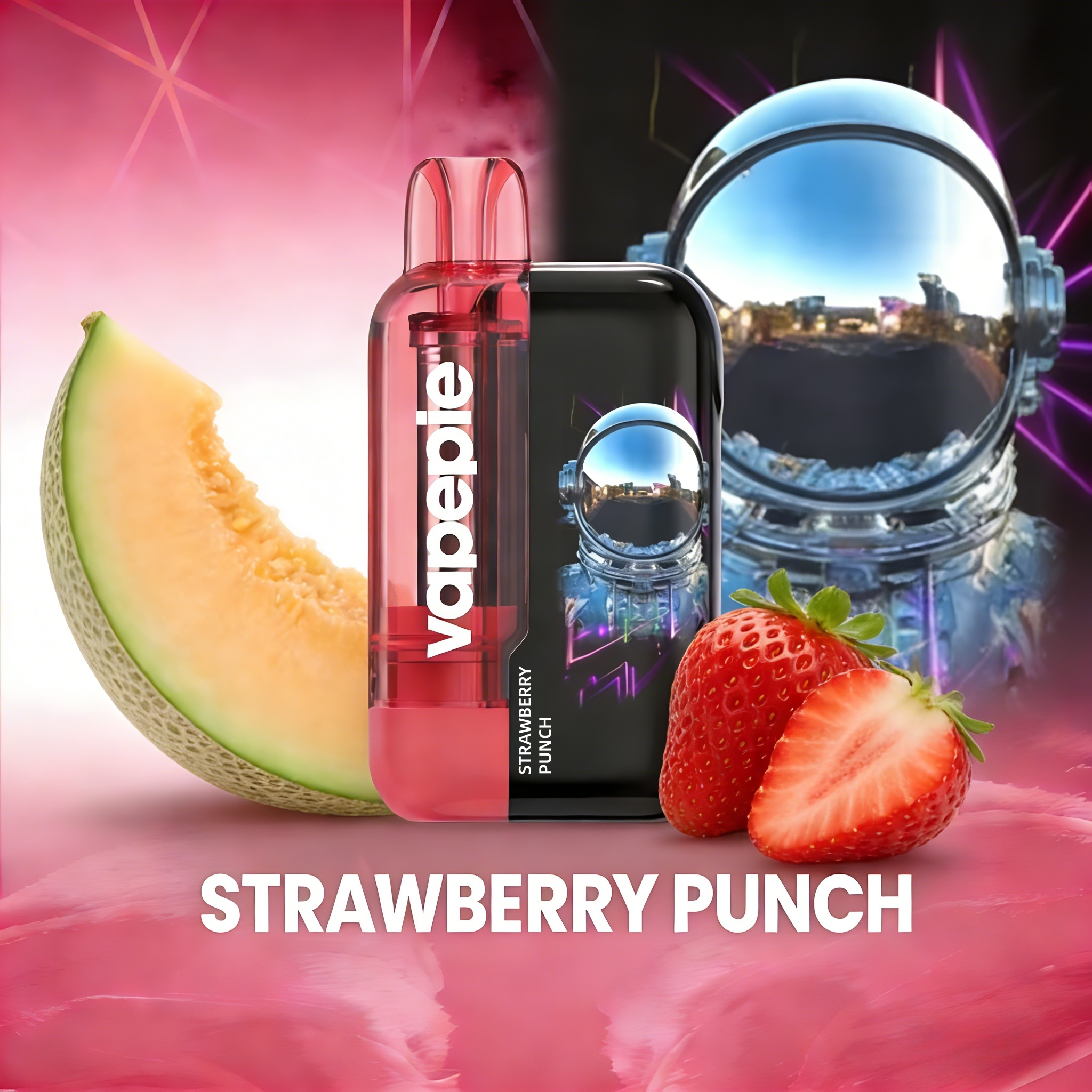Strawberry Punch Flavor Vape丨Vapepie 30000 Puffs Ultra Phantom