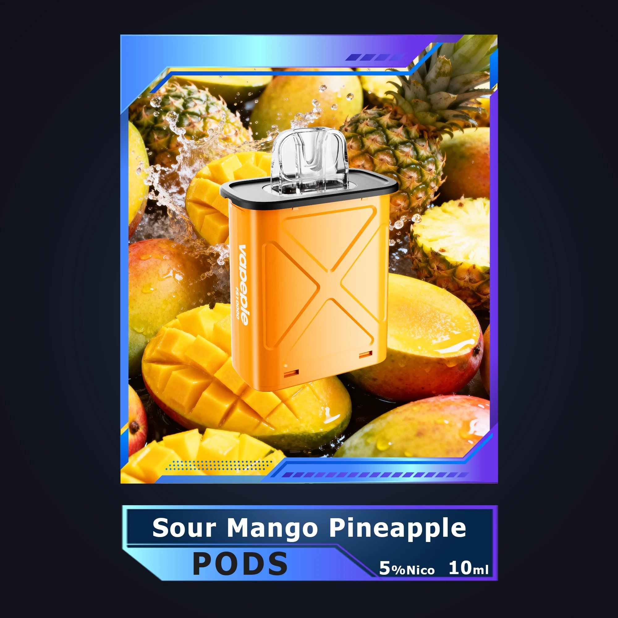 【60000 Puff】Vapepie 10000 Puff Vape - 7 IN 1 Value Package (1 Vape Stick + 6 Vape Pod)