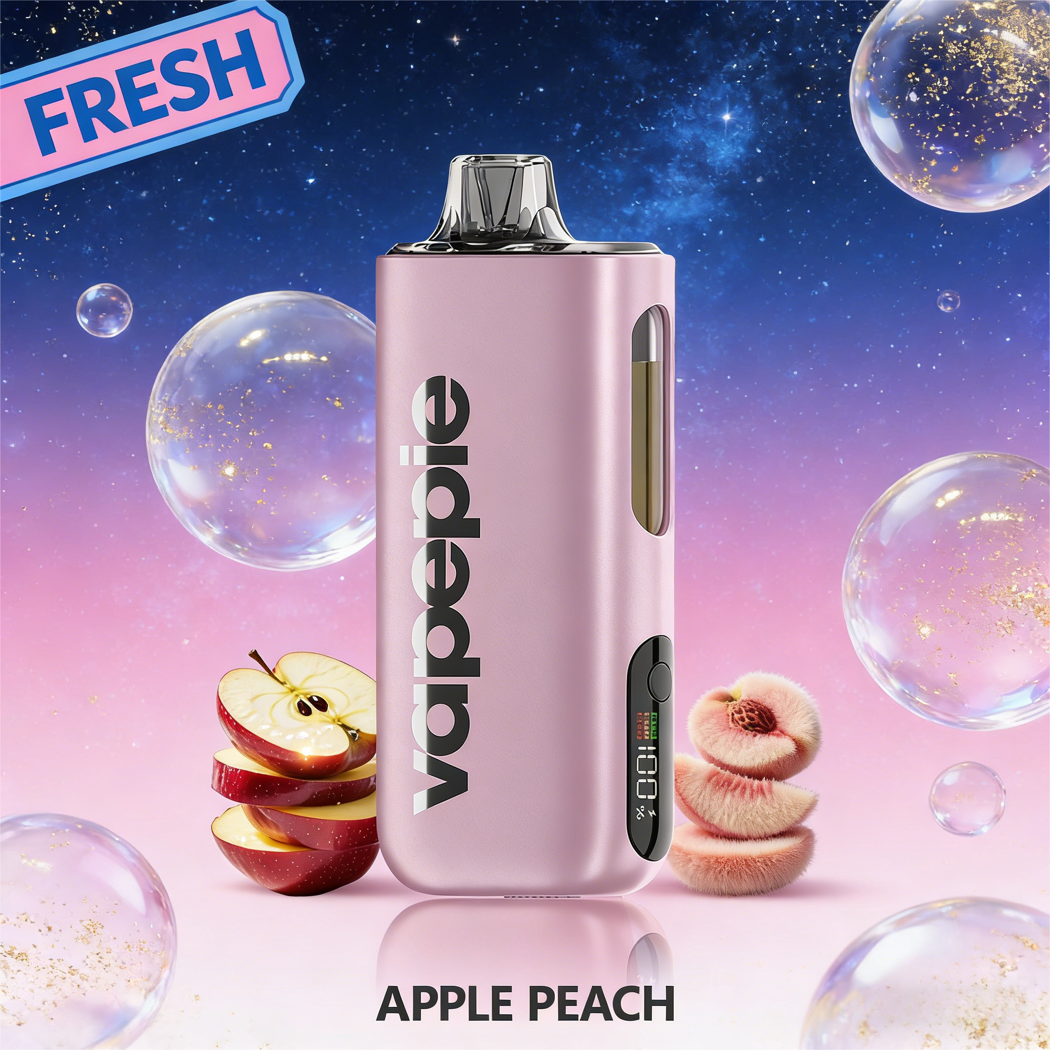 Apple Peach Flavor Vape | Vapepie Max 40000 Puffs High-Capacity Pink