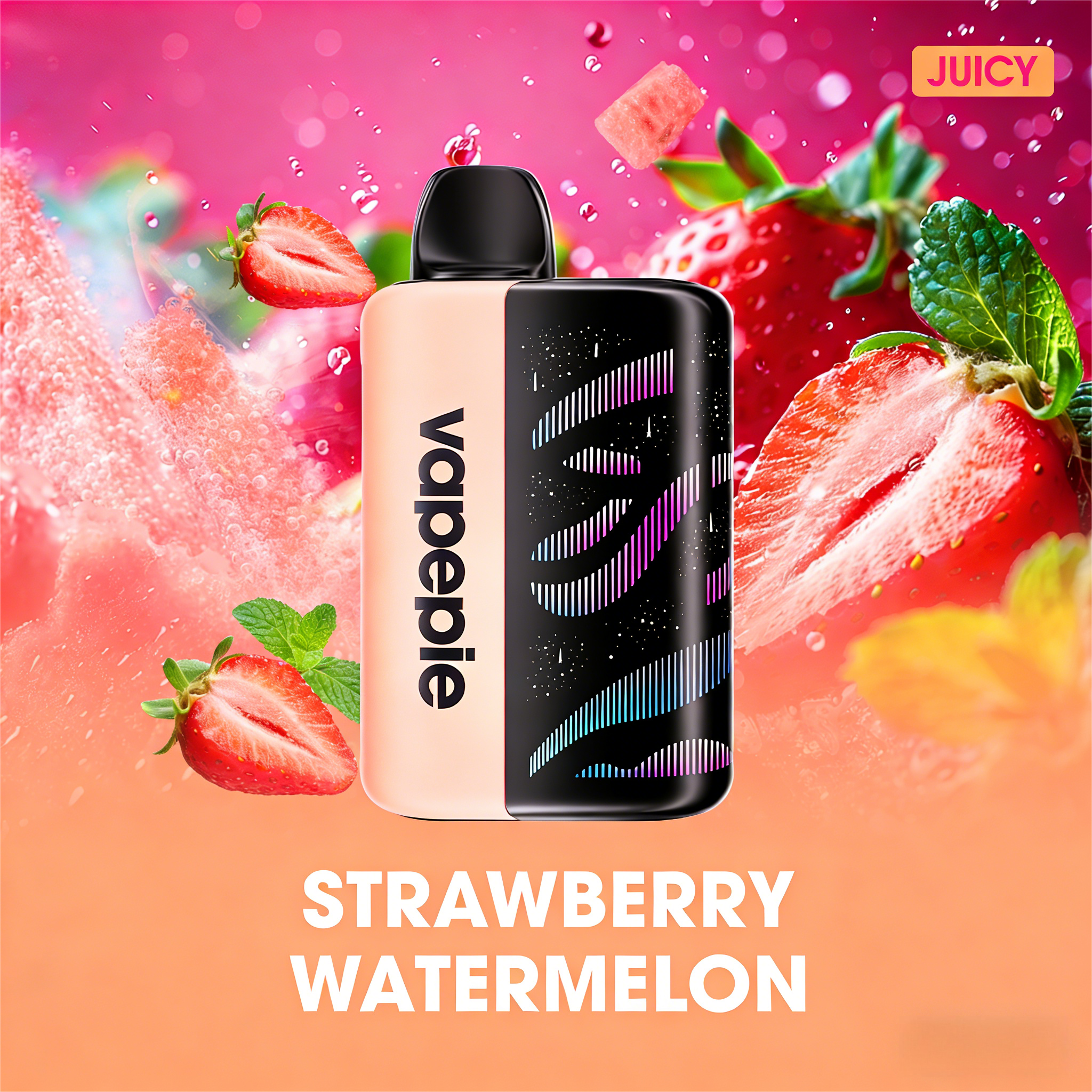 Strawberry Watermelon Flavor Vape | Vapepie 35000 Puffs Galactic Gleam
