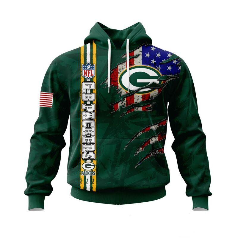 GREEN BAY PACKERS 3D HOODIE SKULL0802