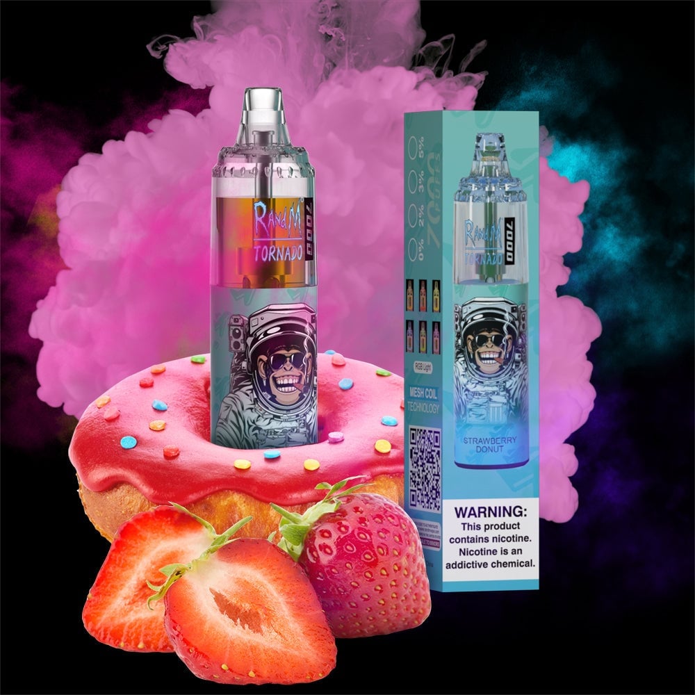 RM TORNADO 7000 AIRFLOW CONTROL SERIES  VAPE DEVICE [STRAWBERRY DONUT]