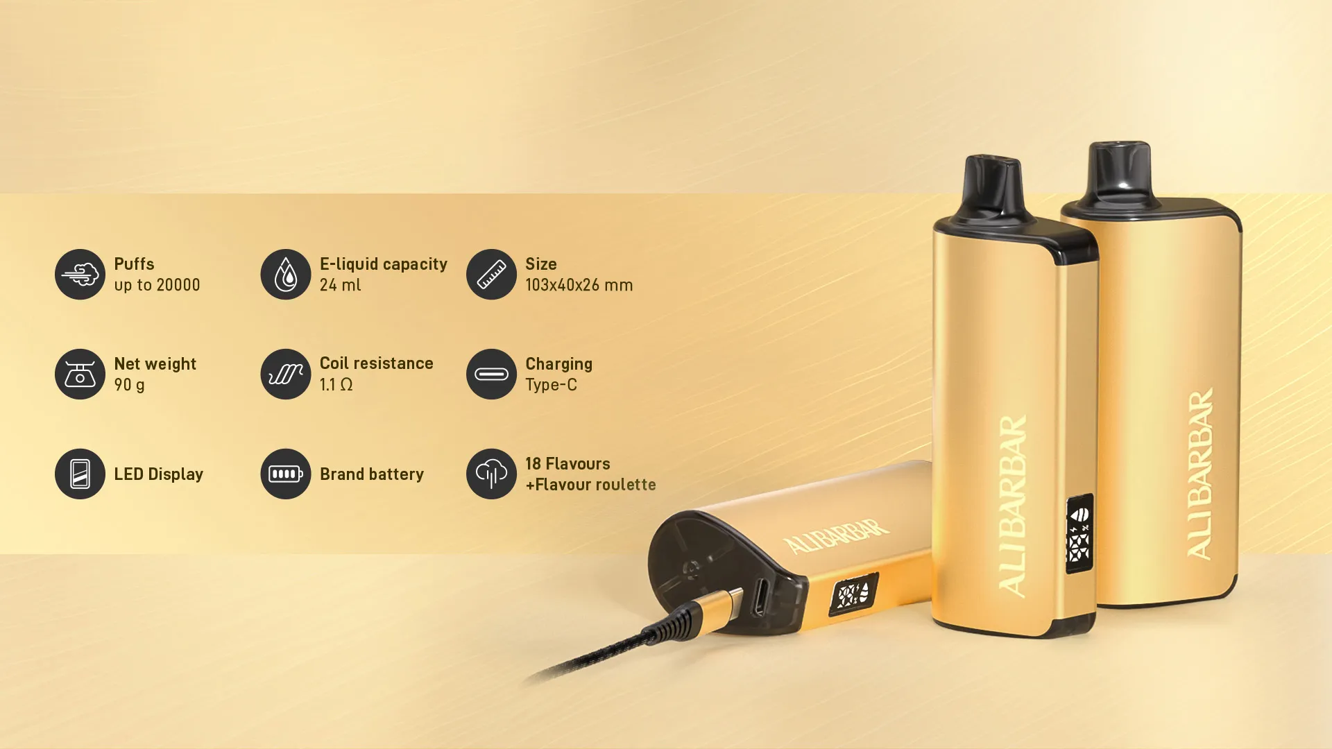 Alibarbar Ingot 20000 Puffs