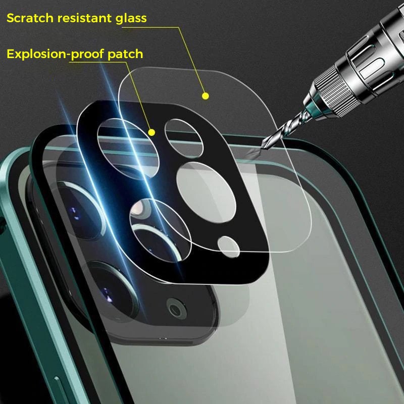Anti-Snooping Tempered Glass Case for iphone