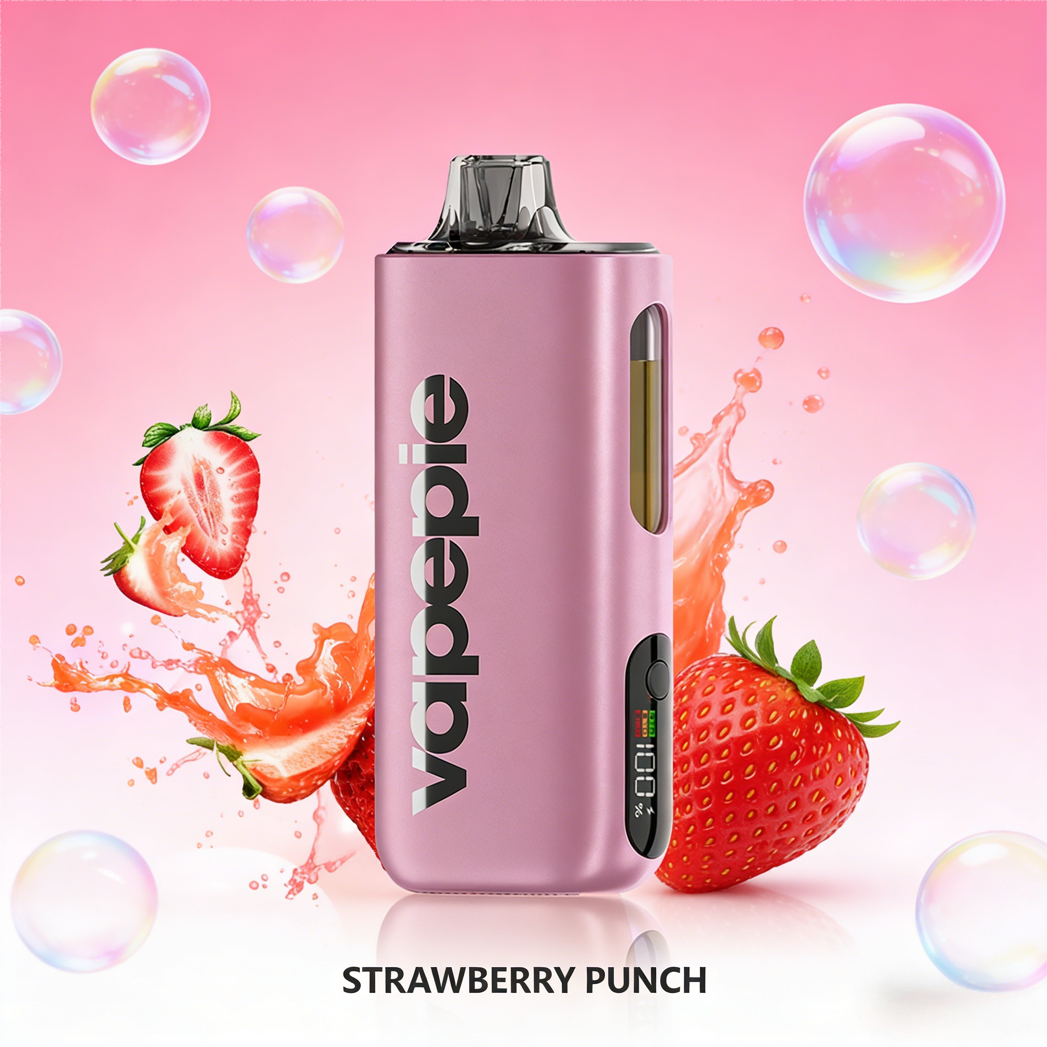 Strawberry Punch Flavor Vape | Vapepie Max 40000 Puffs High-Capacity Purple