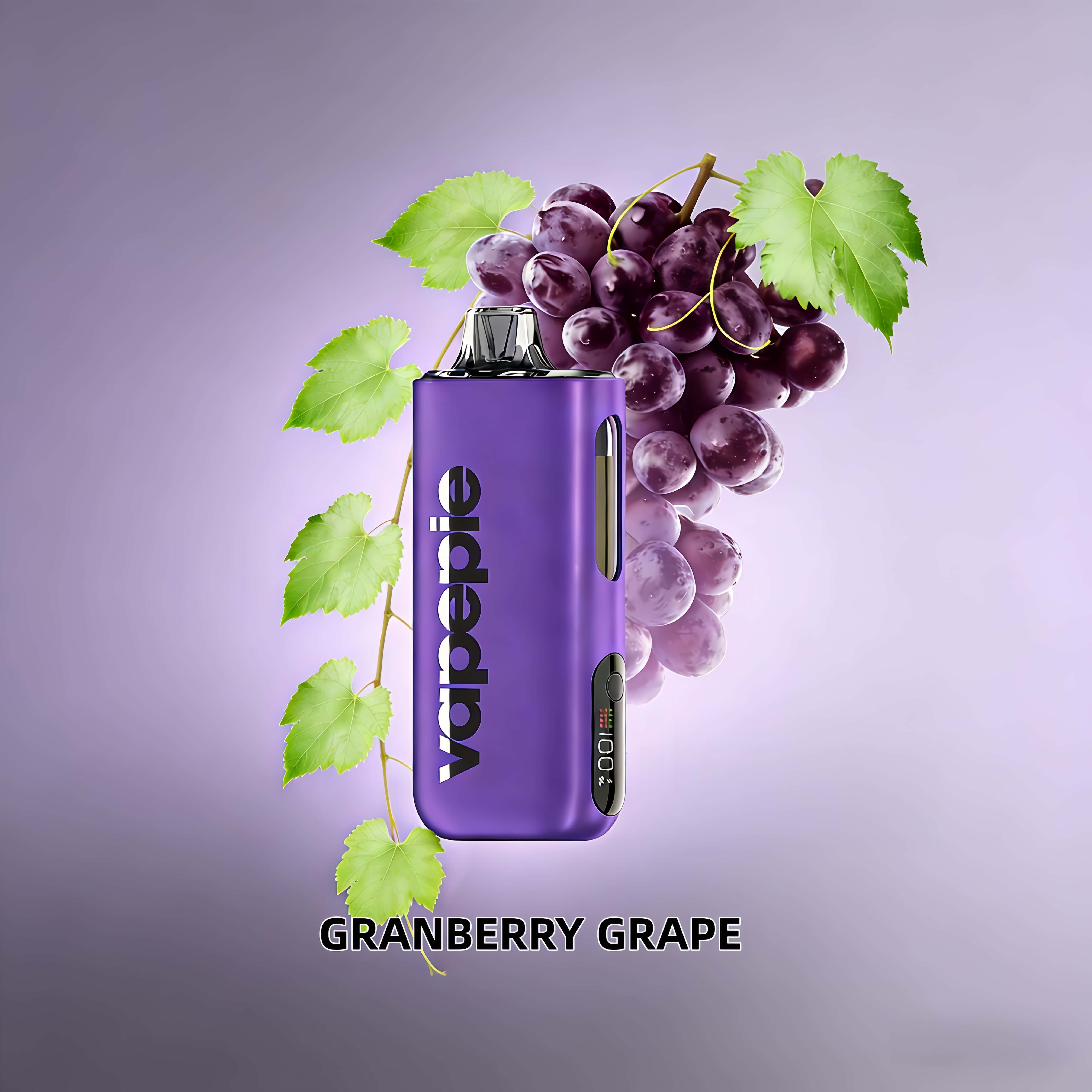 Granberry Grape Flavor Vape | Vapepie Max 40000 Puffs High-Capacity Purple