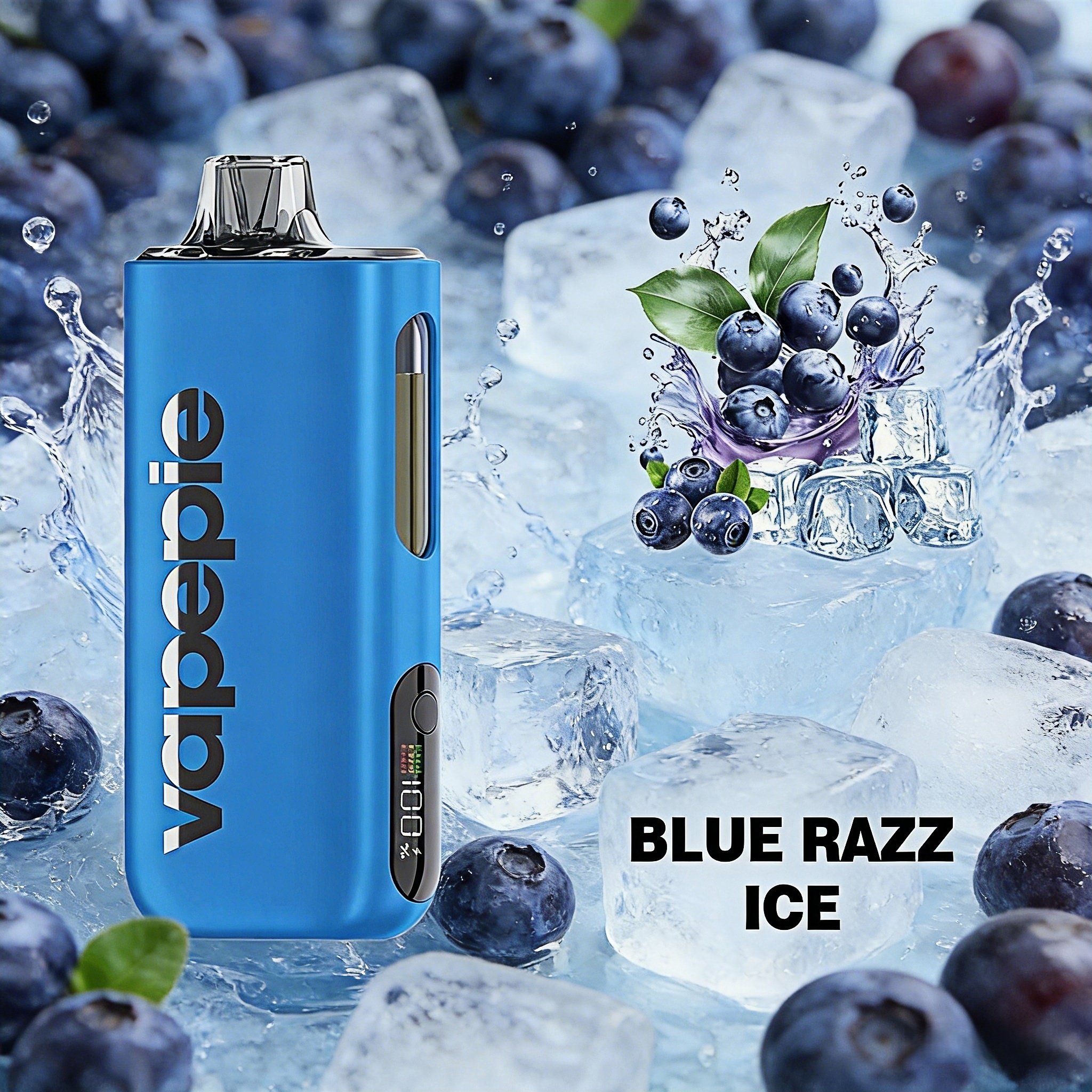 Blue Razz Ice Flavor Vape | Vapepie Max 40000 Puffs  High-Capacity Blue