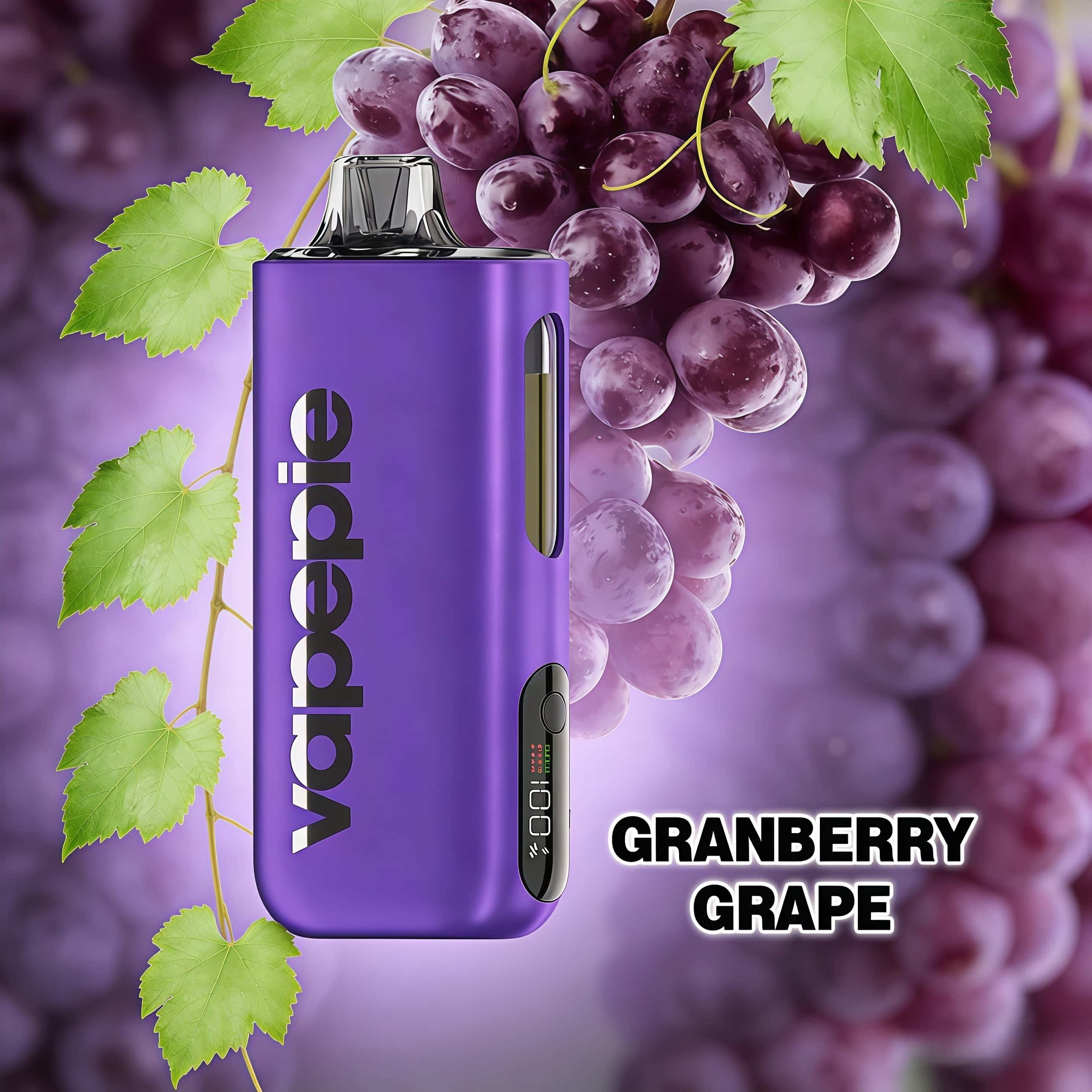 Granberry Grape Flavor Vape | Vapepie Max 40000 Puffs High-Capacity Purple