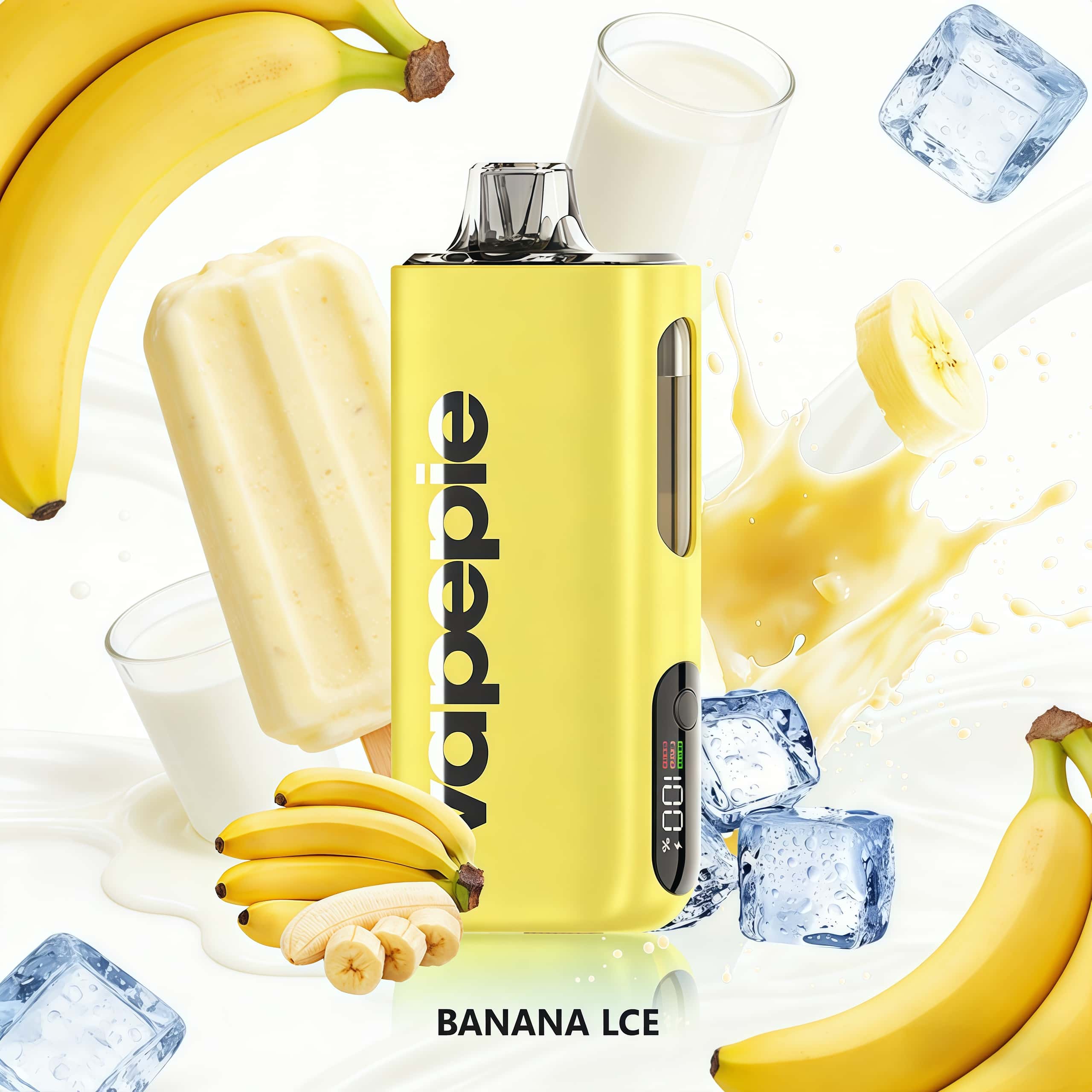 Banana lce  Flavor Vape | Vapepie Max 40000 Puffs High-Capacity Purple
