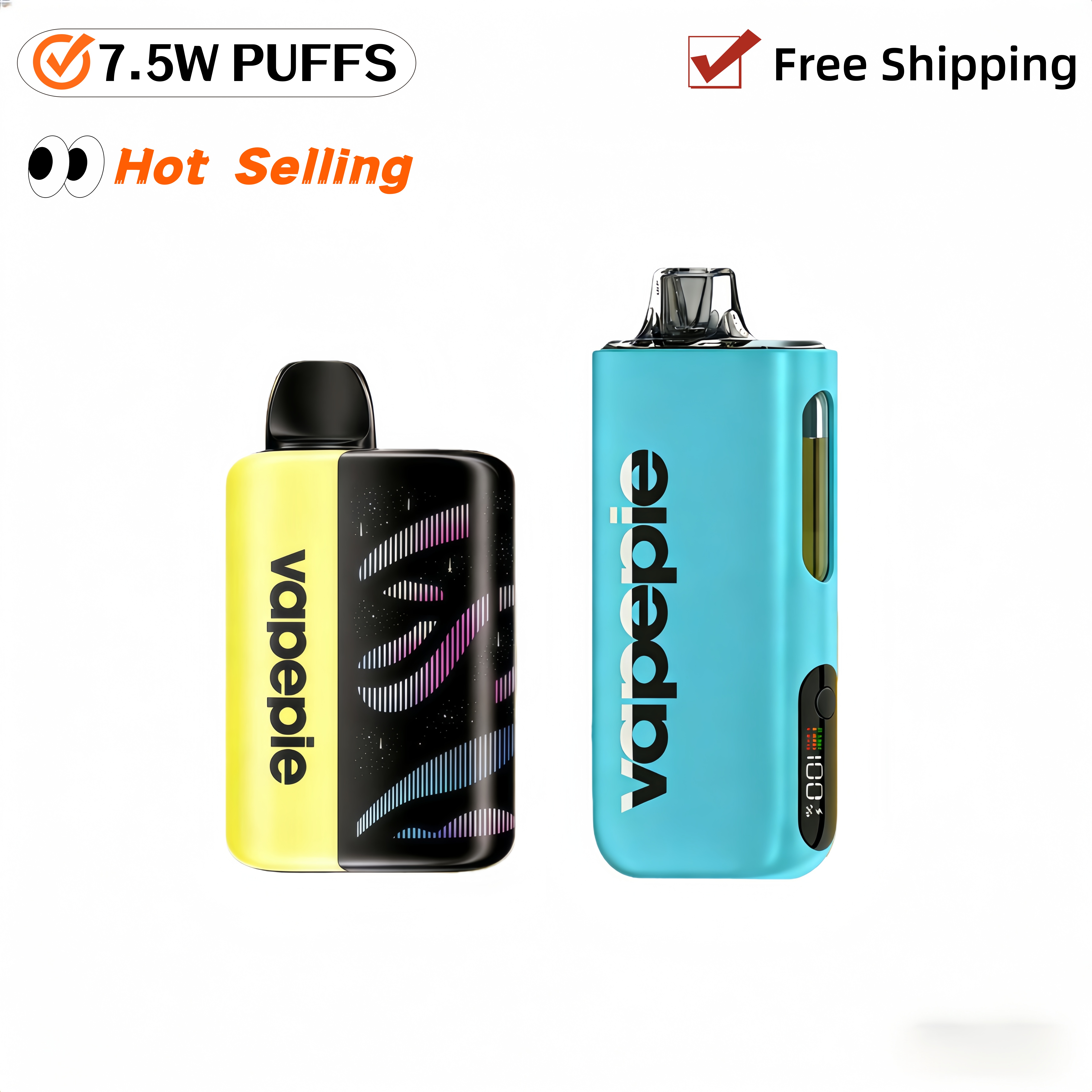 【Affordable 2-pack - 35,000 puffs-40,000 puffs】 VAPEPIE 75000 Puffs Max Cloud Max Run Disposable Vape