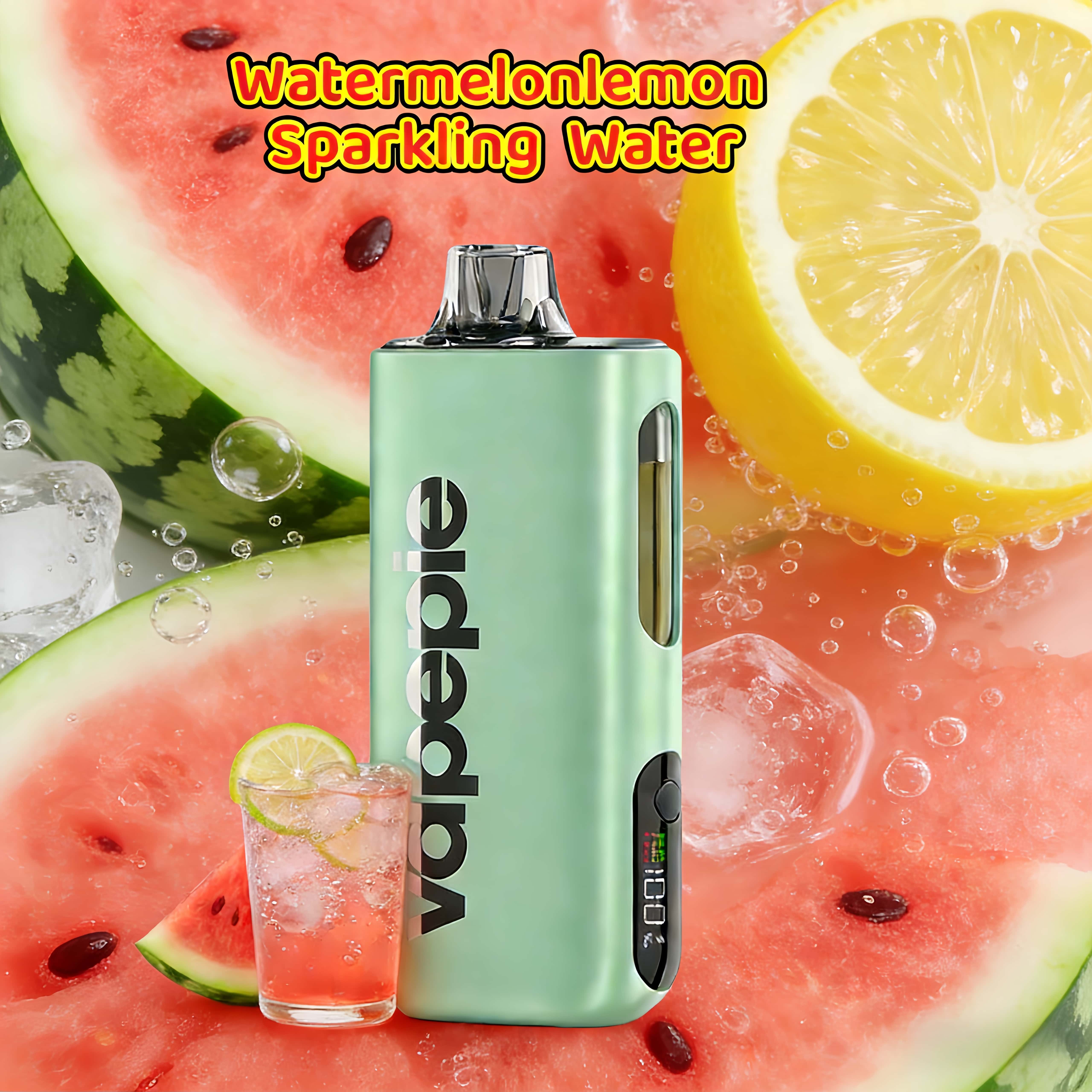 Watermelonlemon Sparkling Water Flavor Vape | Vapepie Max 40000 Puffs High-Capacity Green
