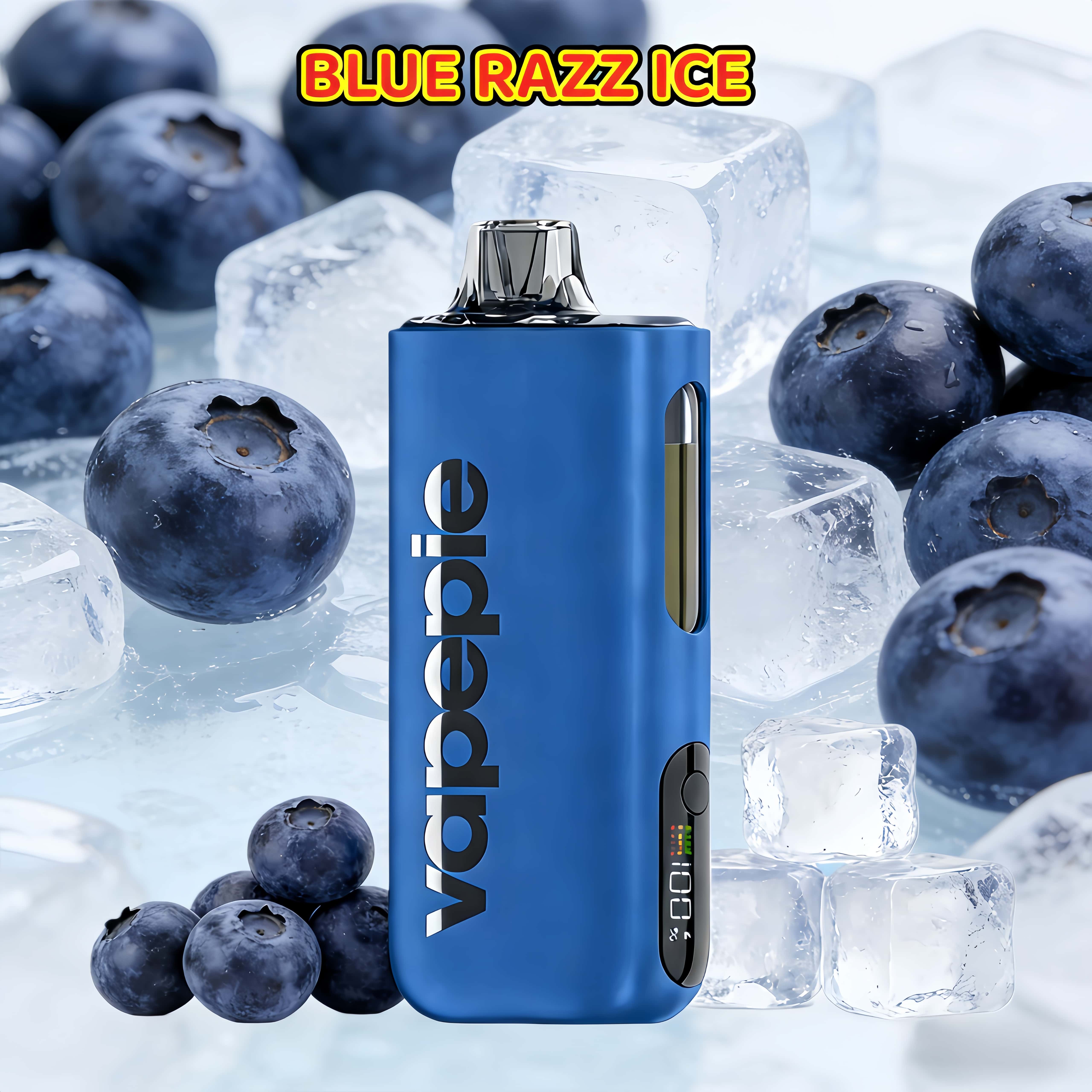 Blue Razz Ice Flavor Vape | Vapepie Max 40000 Puffs  High-Capacity Blue