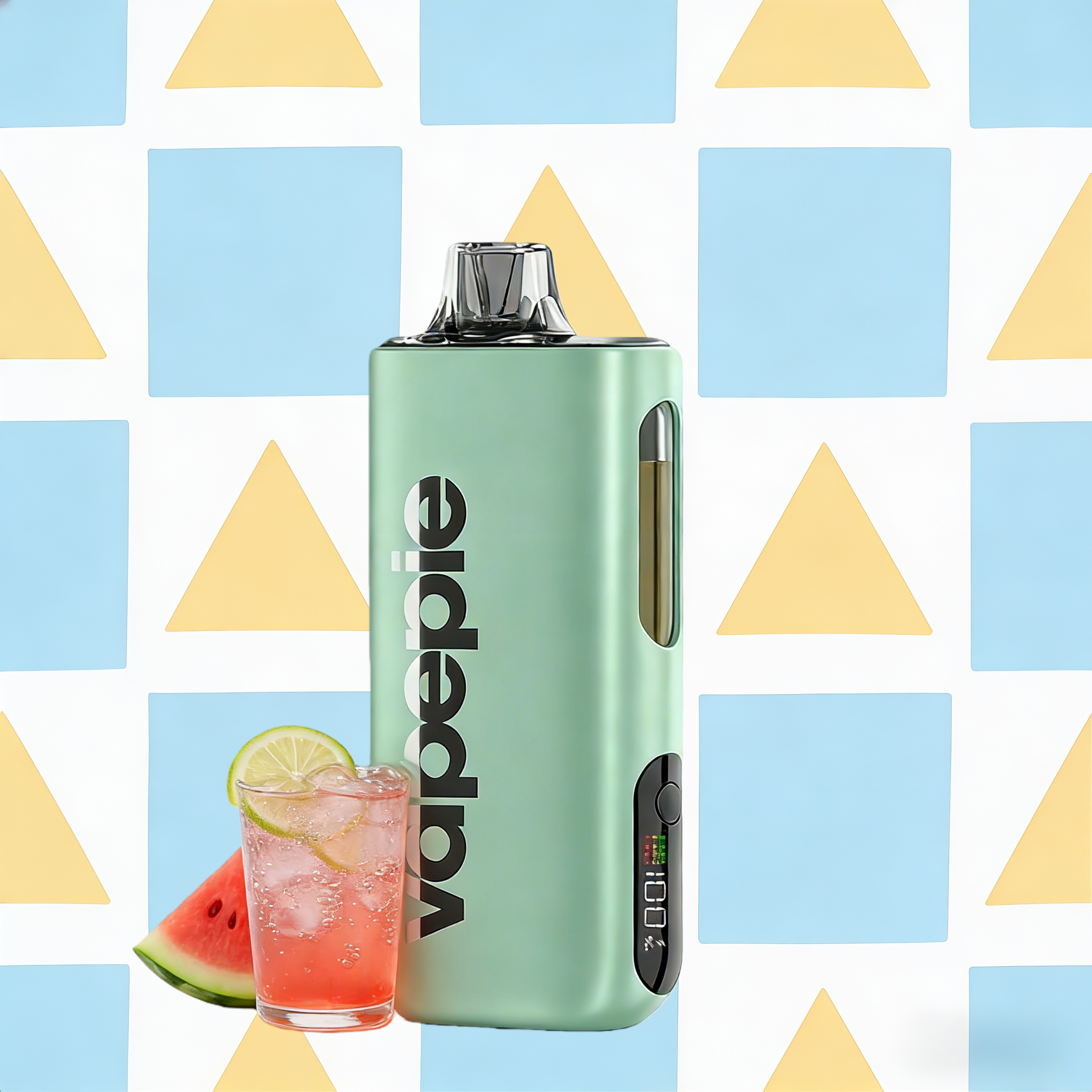 Watermelonlemon Sparkling Water Flavor Vape | Vapepie Max 40000 Puffs High-Capacity Green