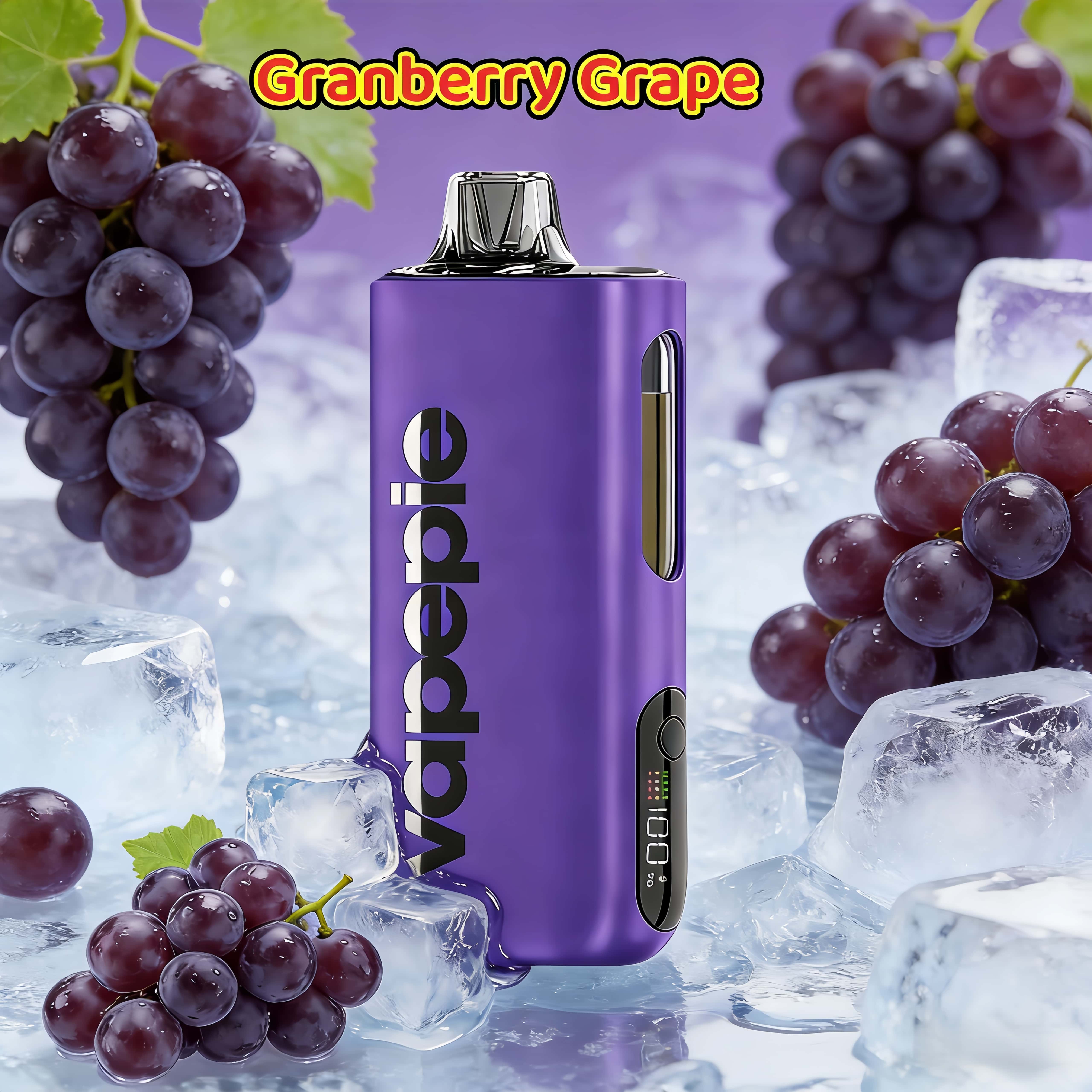 Granberry Grape Flavor Vape | Vapepie Max 40000 Puffs High-Capacity Purple