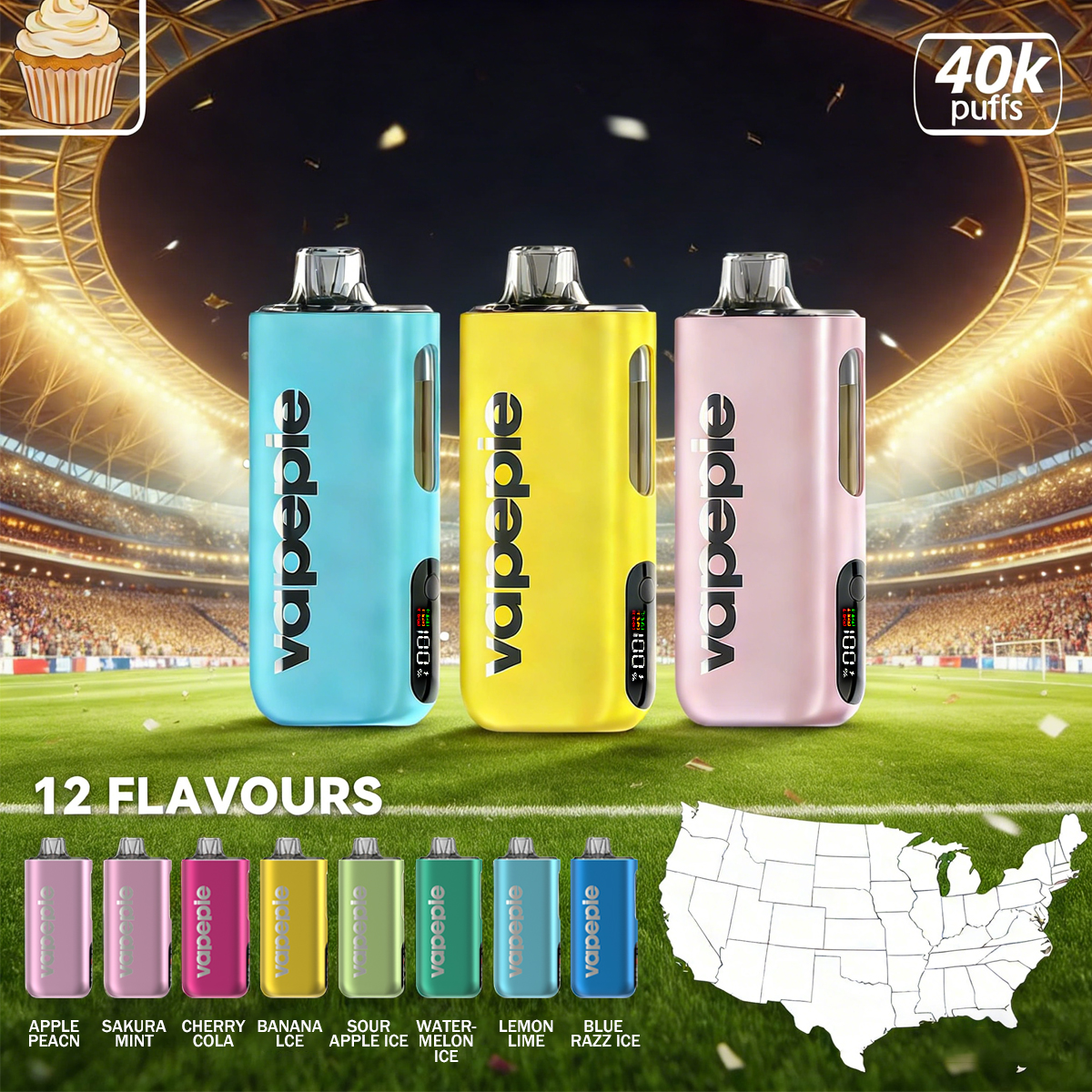 Vapepie Max 40000 Puff Disposable Vape | U.S. Warehouse Fast Delivery