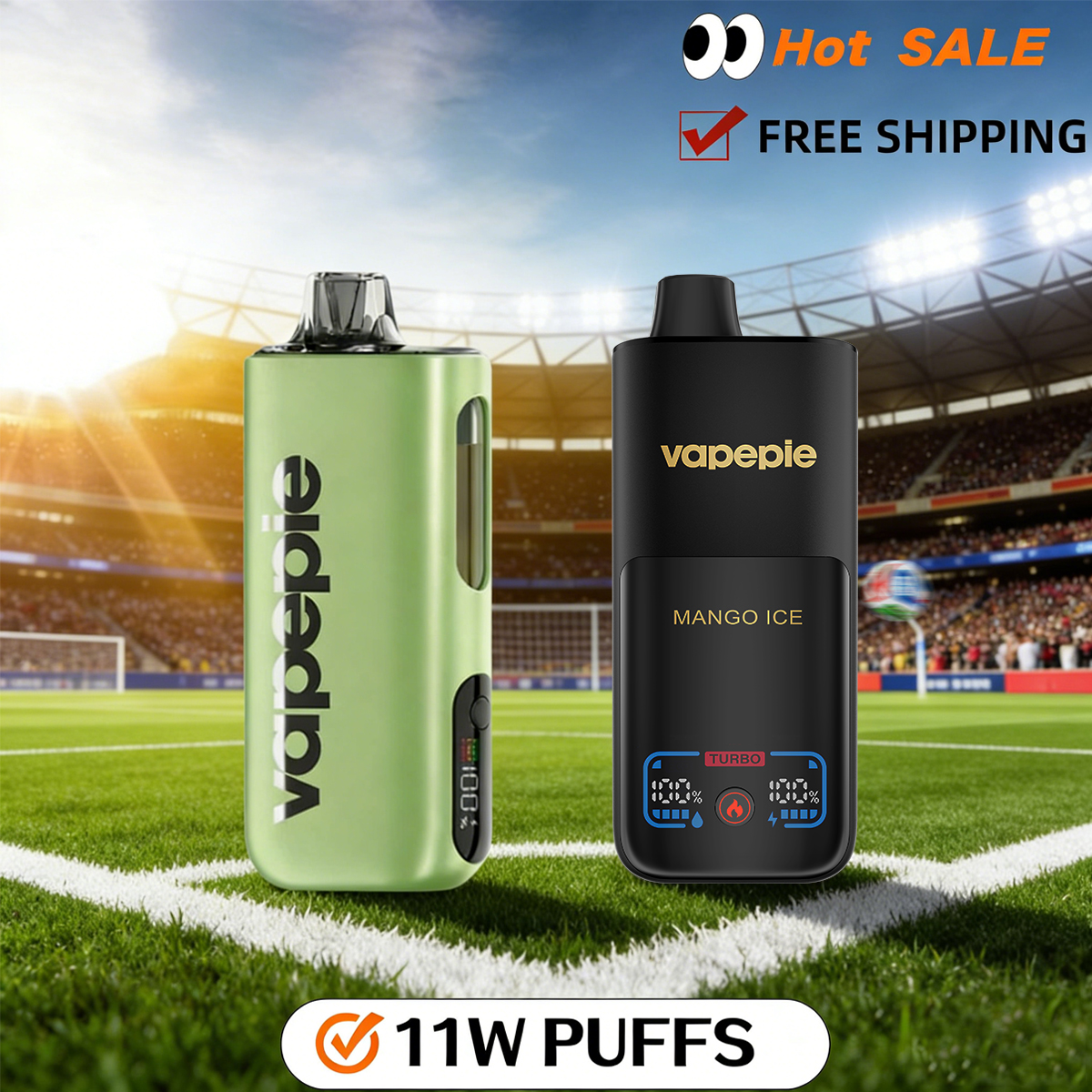 【Affordable 2-pack - 40,000 puffs-70,000 puffs】VAPEPIE 11000 Puffs Max Cloud Max Run Disposable Vape