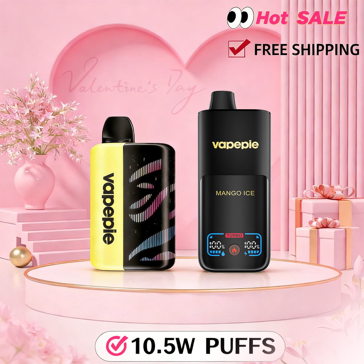 【Affordable 2-pack - 35,000 puffs-70,000 puffs】 VAPEPIE 105000 Puffs Max Cloud Max Run Disposable Vape