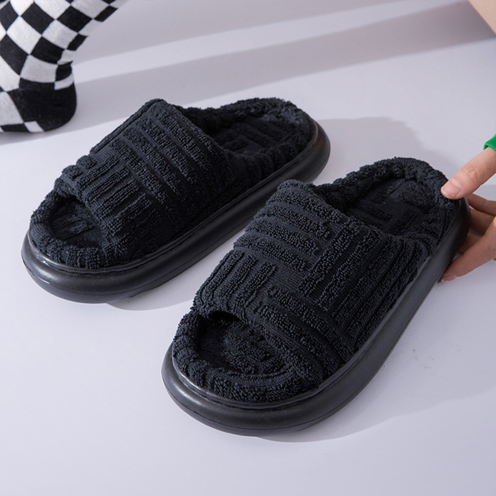 Castillotigo™ Pantuflas de plataforma con puntera abierta supersuaves