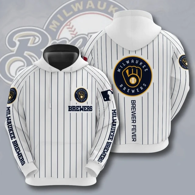 MILWAUKEE BREWERS 3D HOODIES MB003