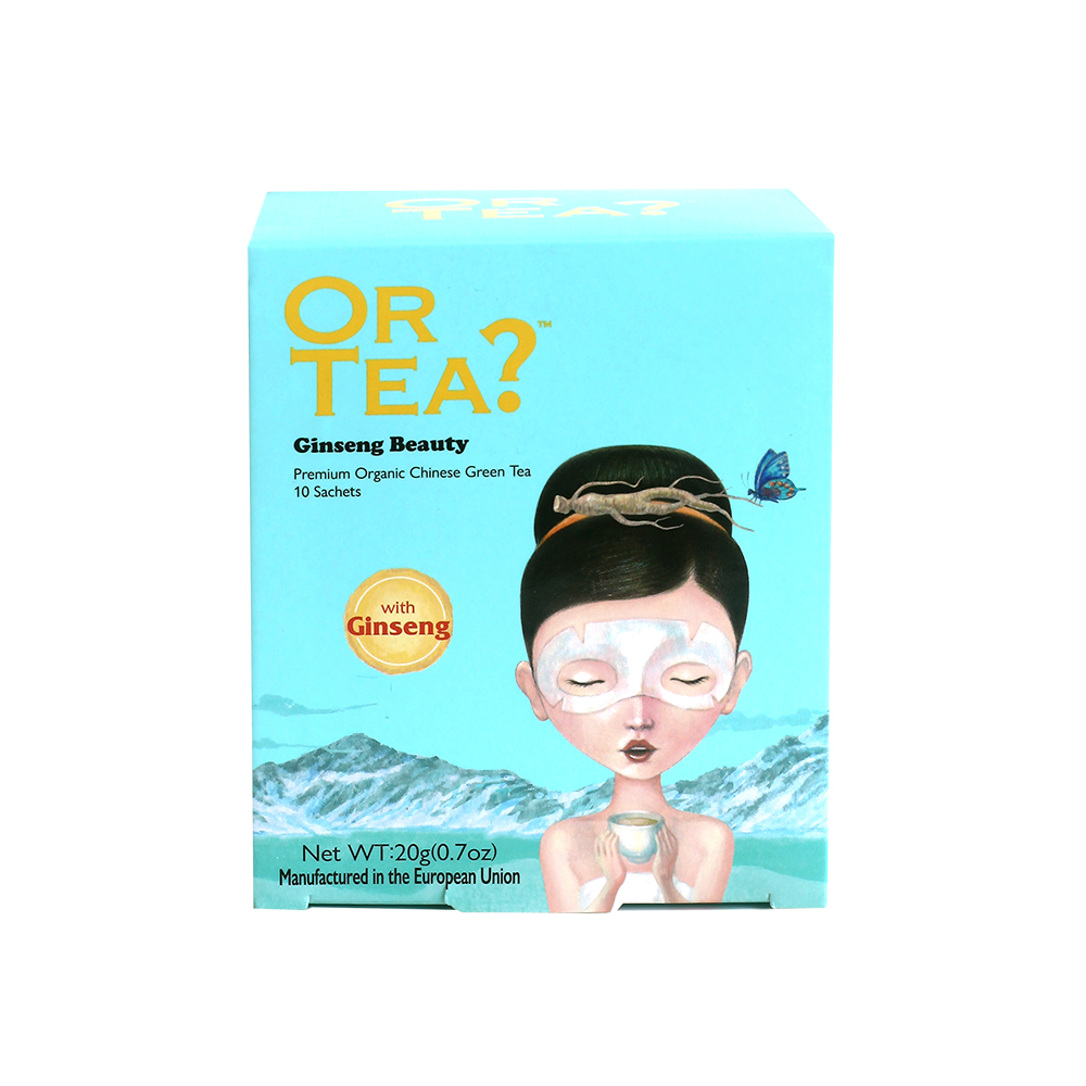Or Tea Organic Ginseng Beauty 10-Sachet Teabag Pillows