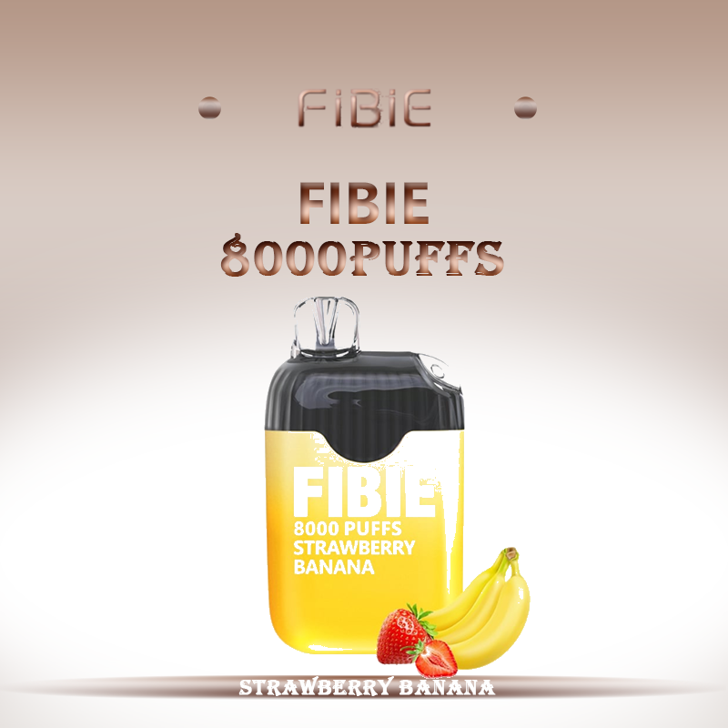 FIBIE 8000 Dual Flavors Disposable Vapor Wands(8000 PUFFS) - Strawberry--Banana