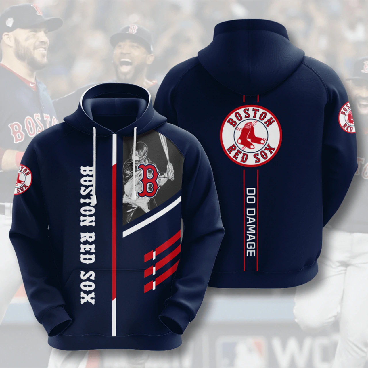 BOSTON RED SOX 3D HOODIES BRS005