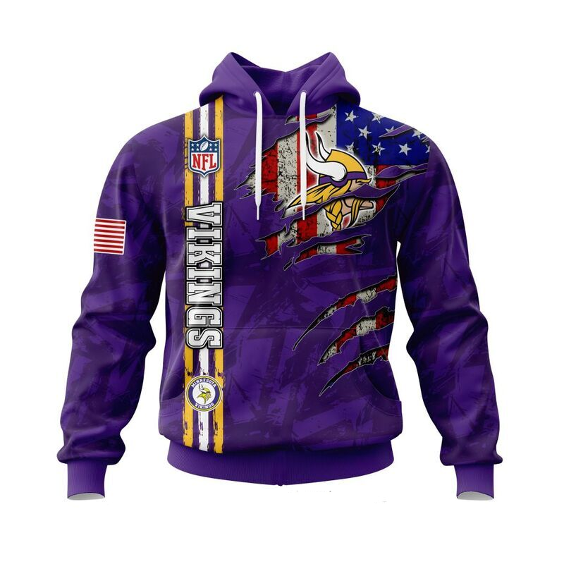 MINNESOTA VIKINGS 3D HOODIE SKULL0802