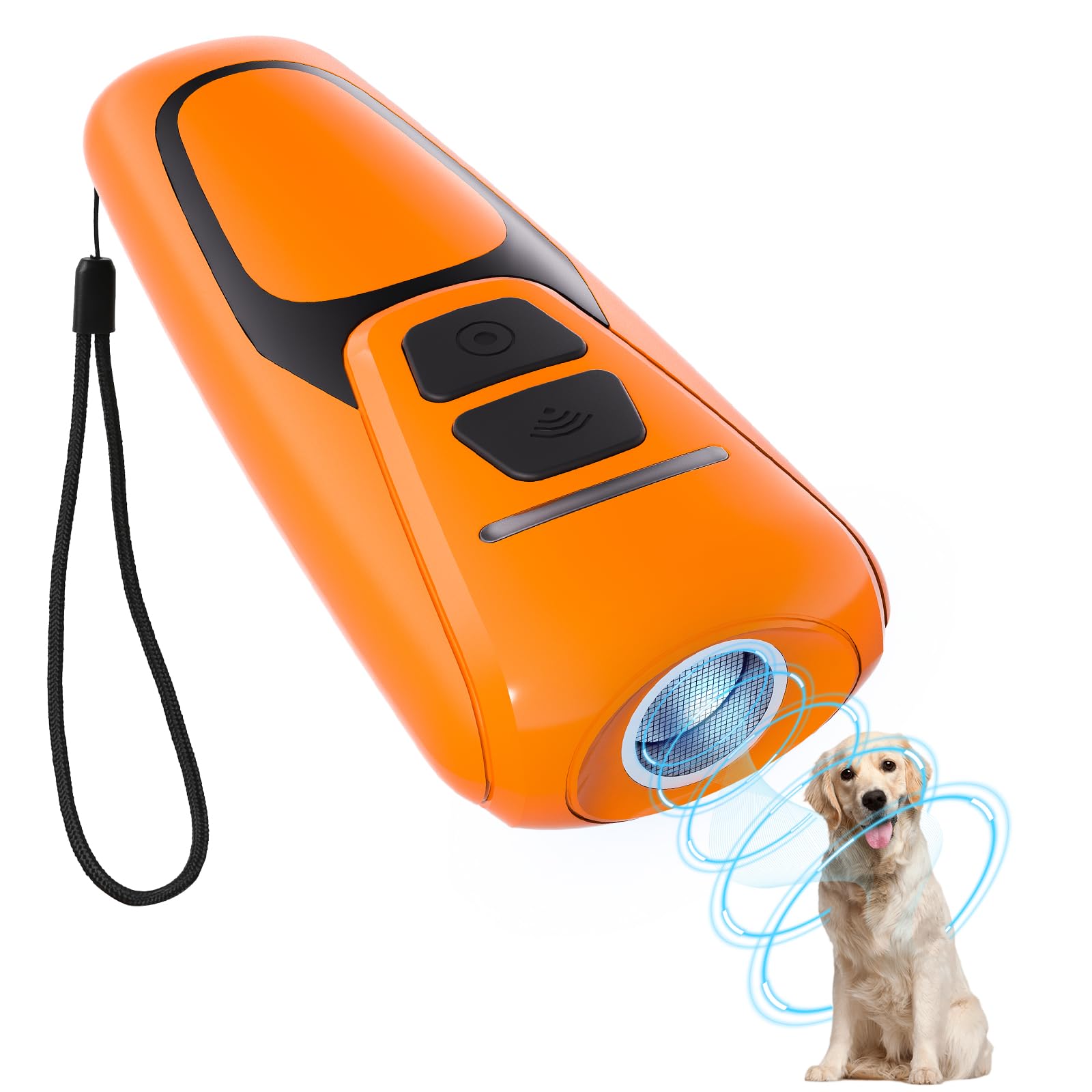 Ultrasonic Bark Control Device – 50FT Range, Rechargeable, Indoor/Outdoor