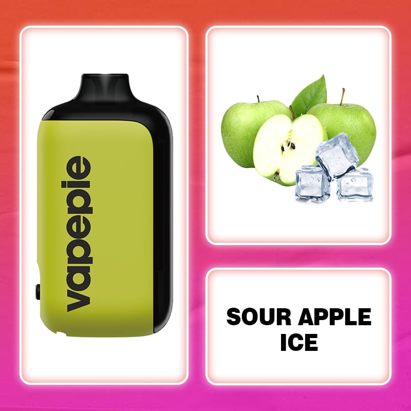 SOUR APPLE ICE & Vapepie AG 15000 PUFFS