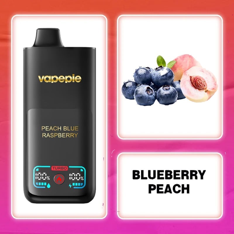 VAPEPIE 70000 Züge – Peach Blue Raspberry