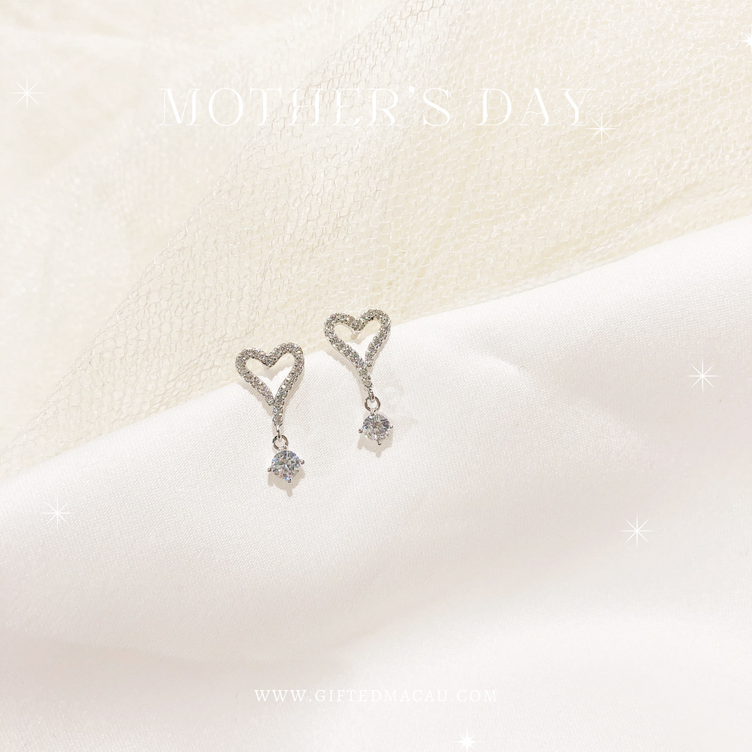 Mother’s Day Heart Earrings