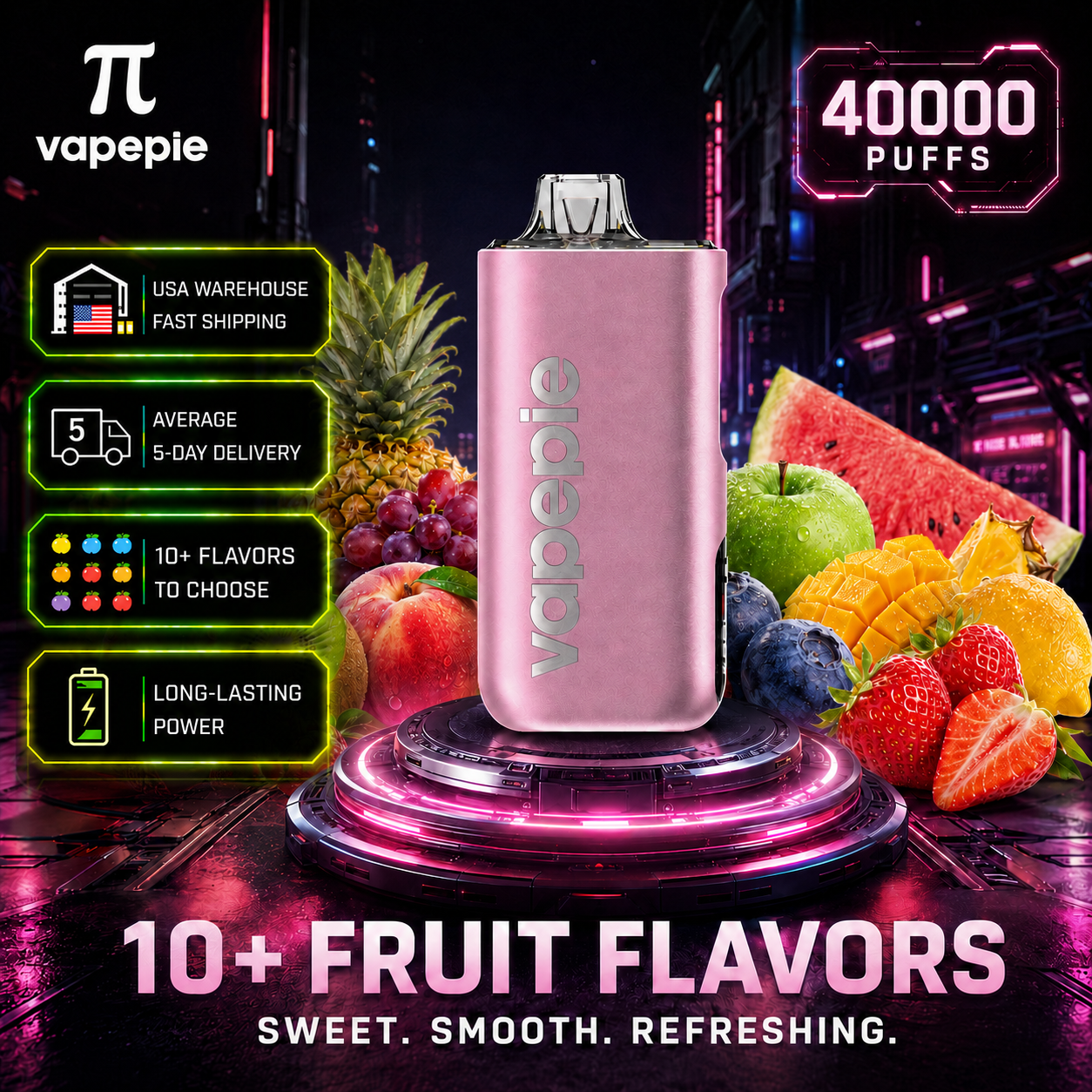 Strawberry Kiwi | 40000 Puffs