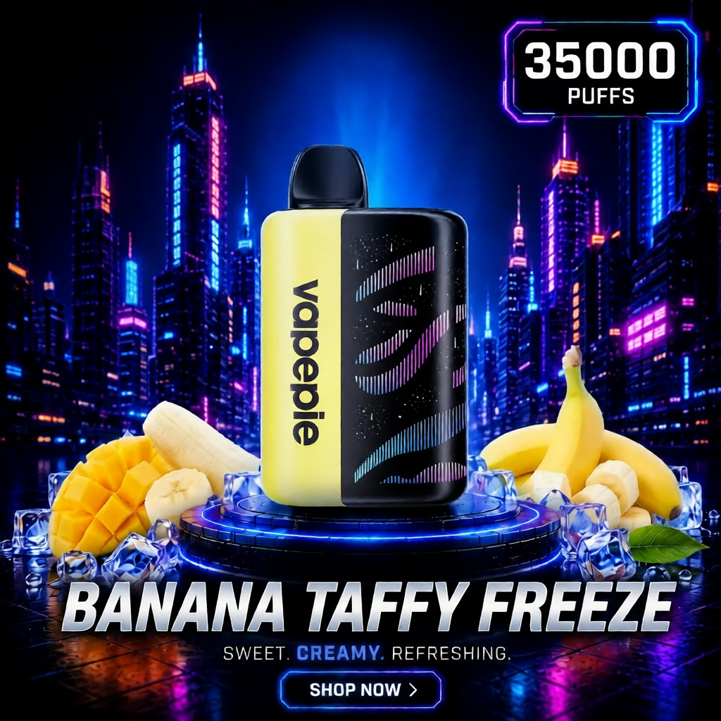Banana Taffy Freeze | 35000 Puffs