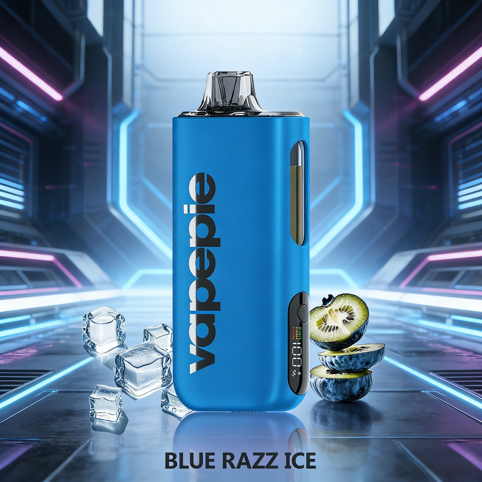 Blue Razz Ice Flavor Vape | Vapepie Max 40000 Puffs  High-Capacity Blue