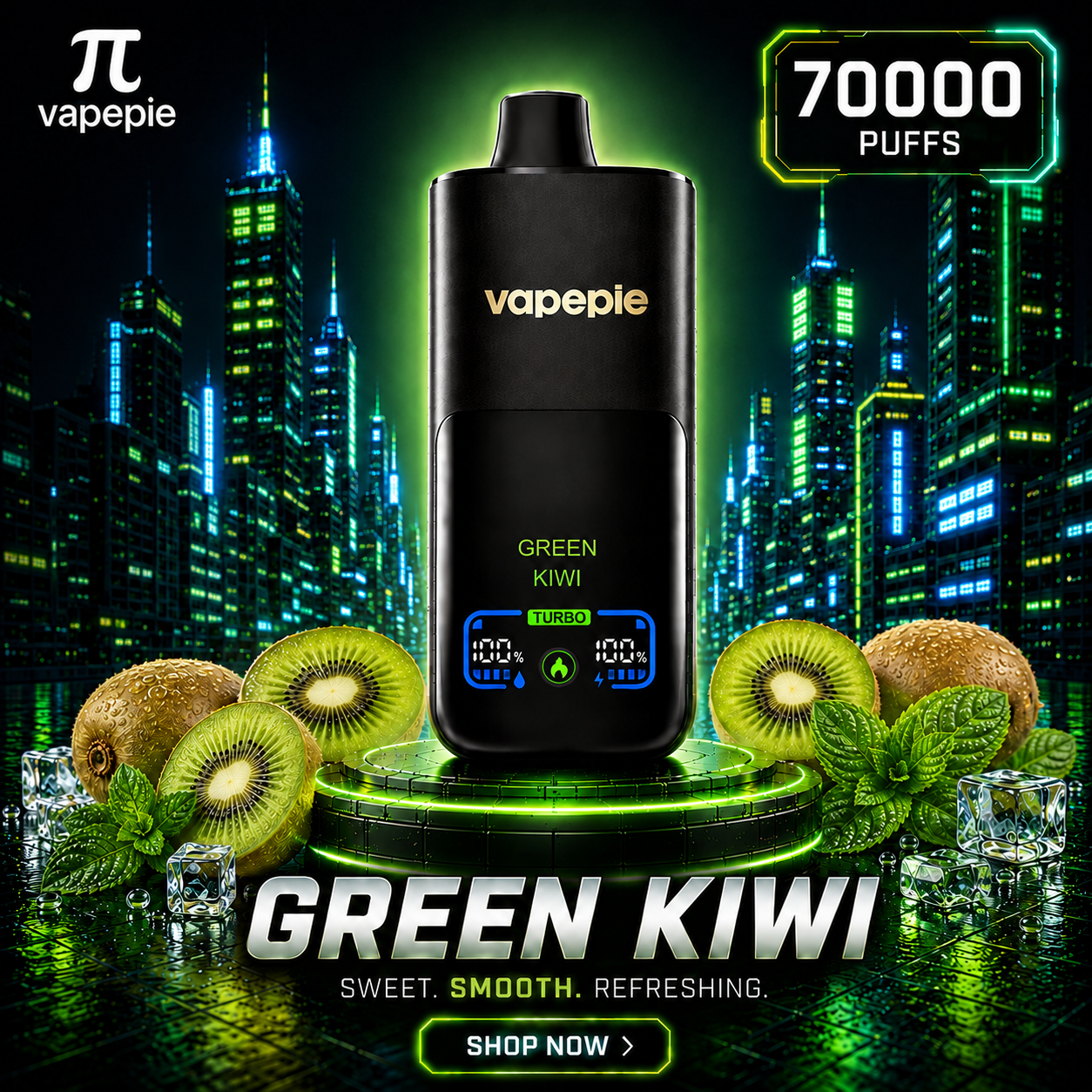Green Kiwi | 70000 Puffs