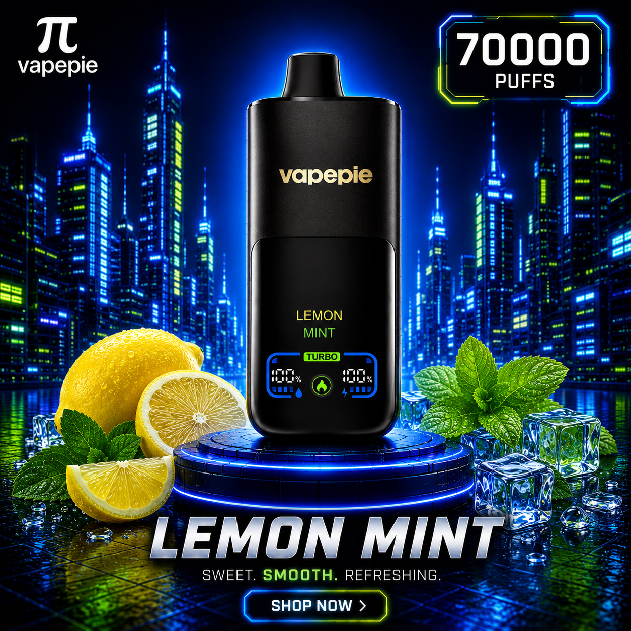 Lemon mint |70000 Puffs