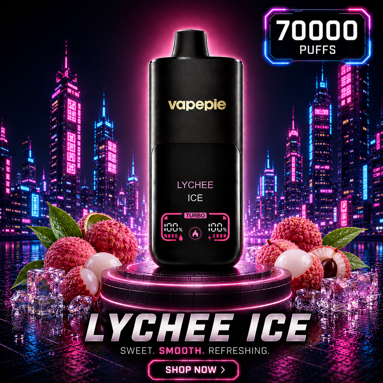 Lychee Ice | 70000 Puffs