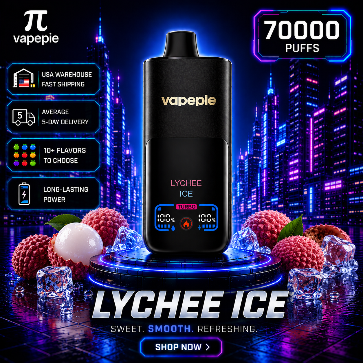 Lychee Ice | 70000 Puffs