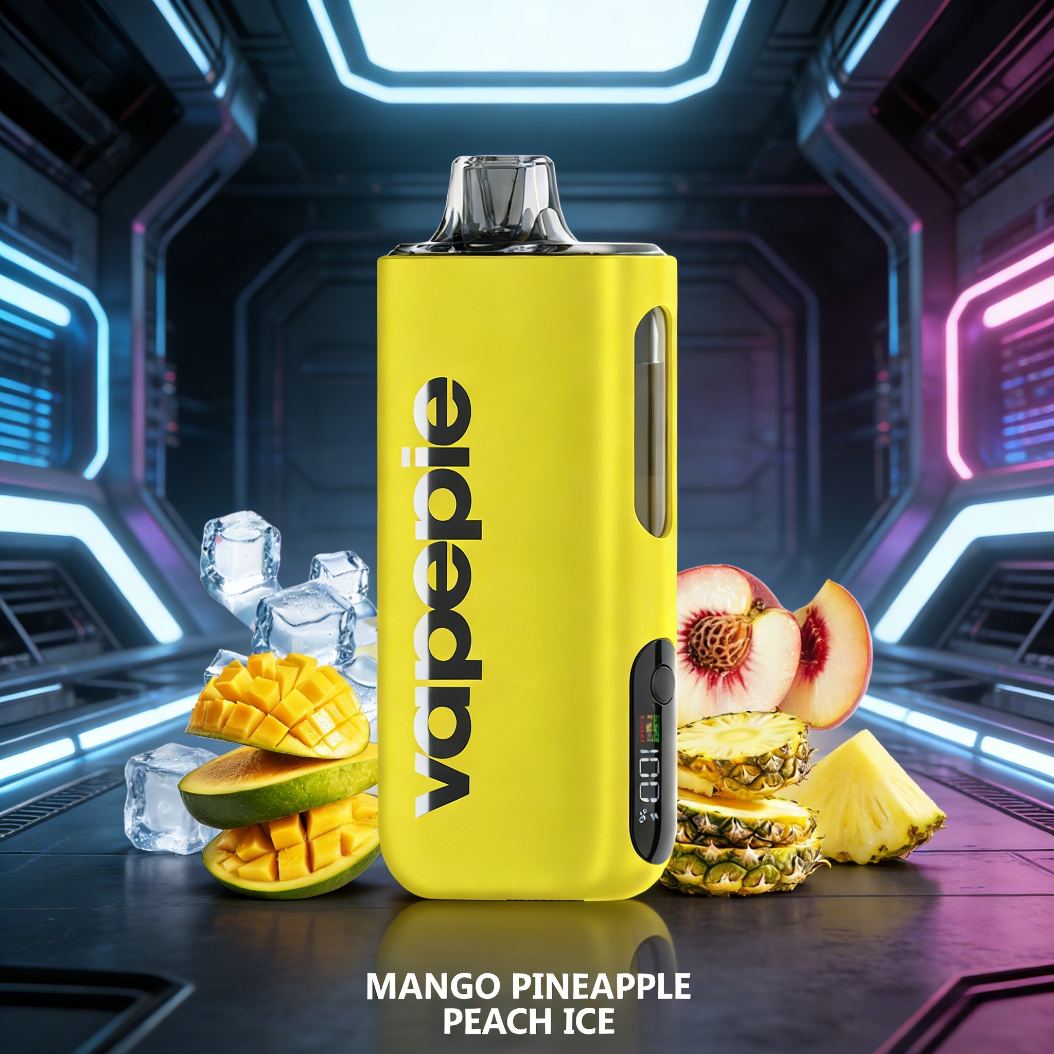 Mango Pineapple Peach Flavor Vape | Vapepie Max 40000 Puffs High-Capacity Yellow