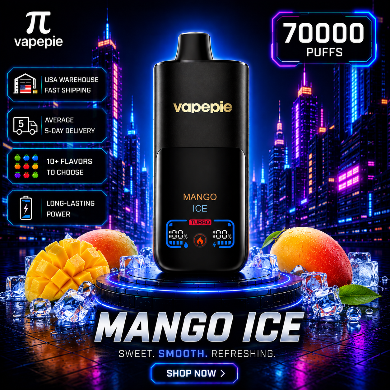 MANGO ICE | 70000 Puffs