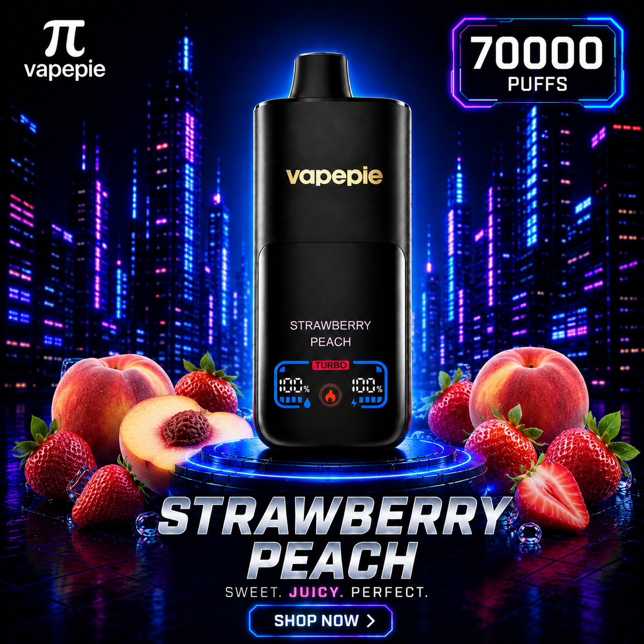 Strawberry Peach | 70000 Puffs