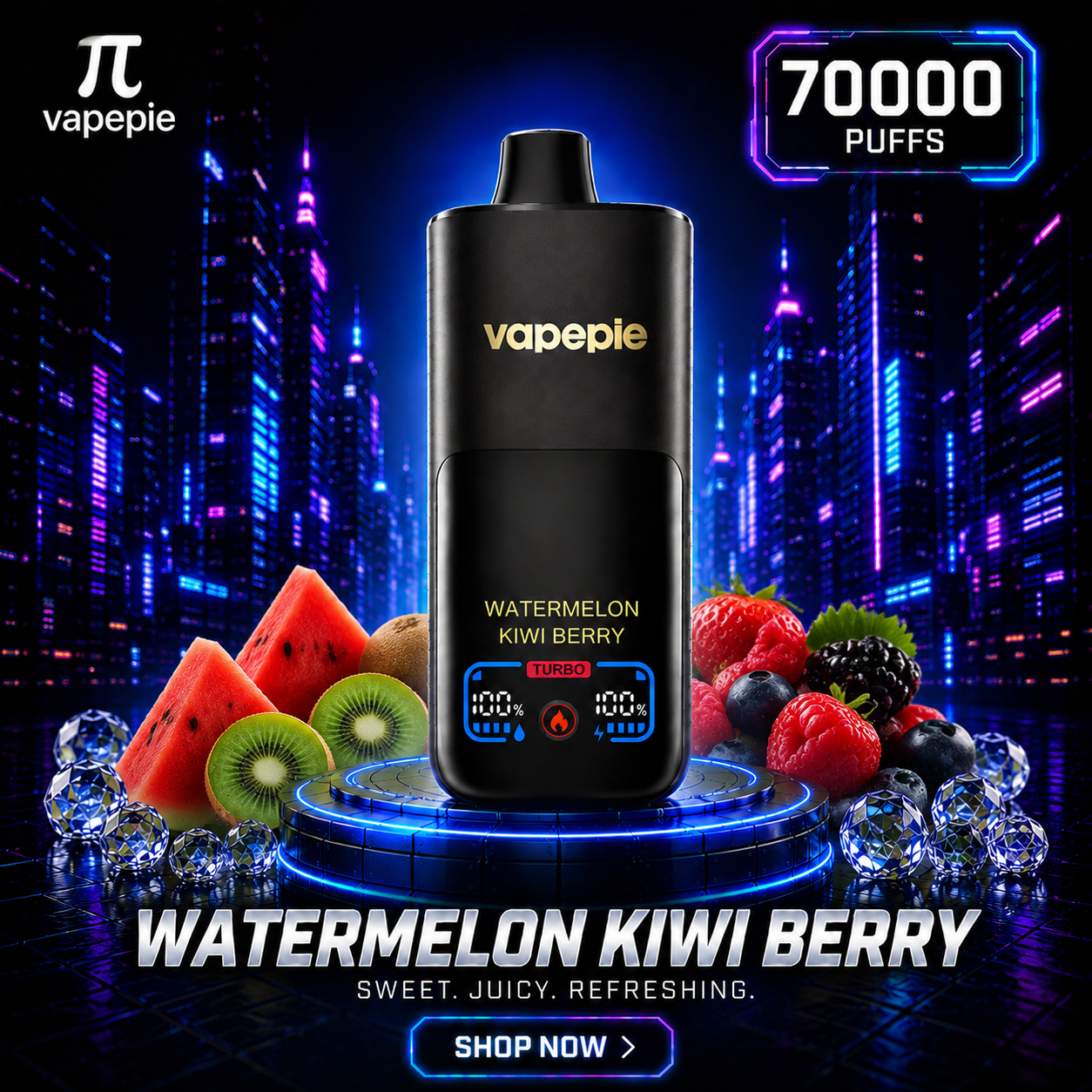 Watermelon Kiwi Berry | 70000 Puffs