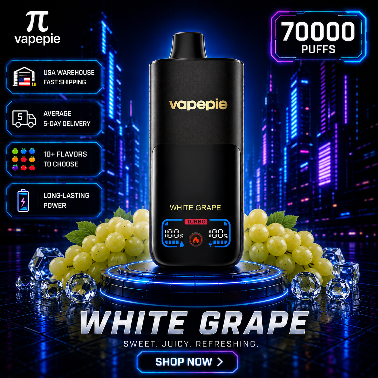 White Grape | 70000 Puffs