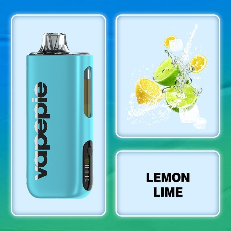 Lemon Lime Flavor Vape | Vapepie Max 40000 Puffs High-Capacity Blue